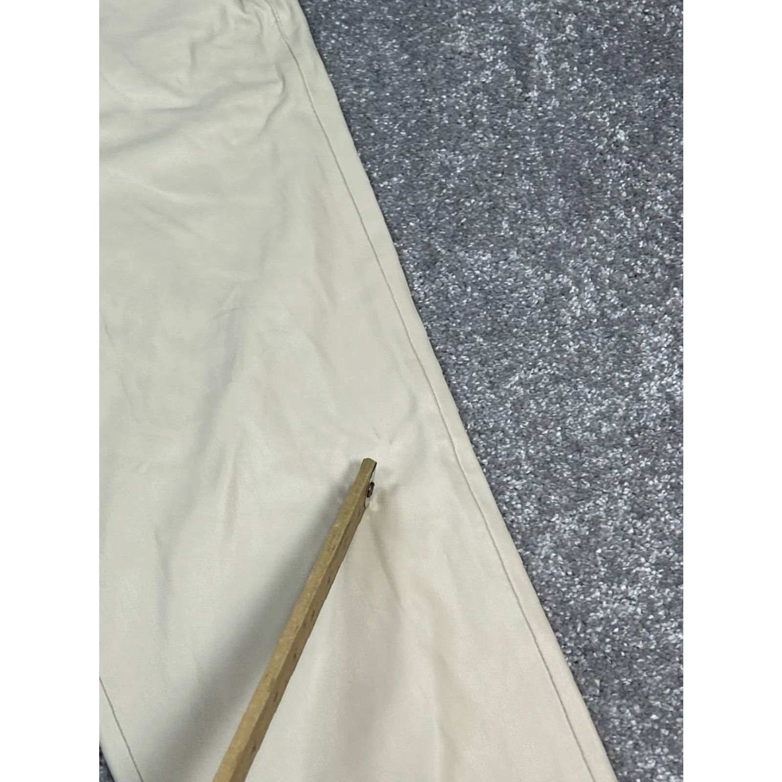 Zara Zara Pants Womens 6 Beige Ecru Faux Leather High Rise Straight Leg Streetwear Size 28" / US 6 / IT 42 - 7 Thumbnail