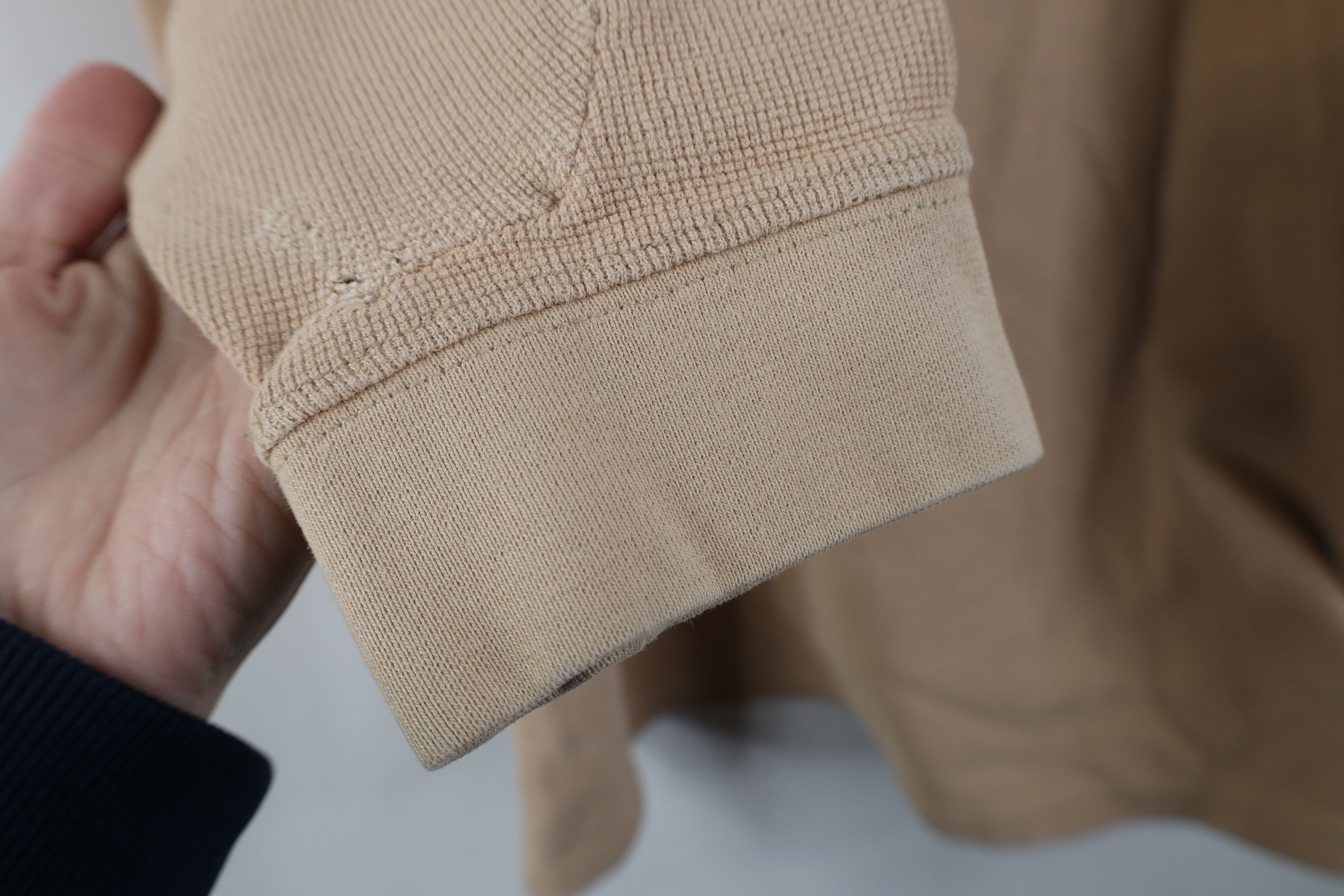 Carhartt Vintage Y2K Carhartt Waffle Knit Henley T-Shirt Khaki Size US XL / EU 56 / 4 - 10 Thumbnail