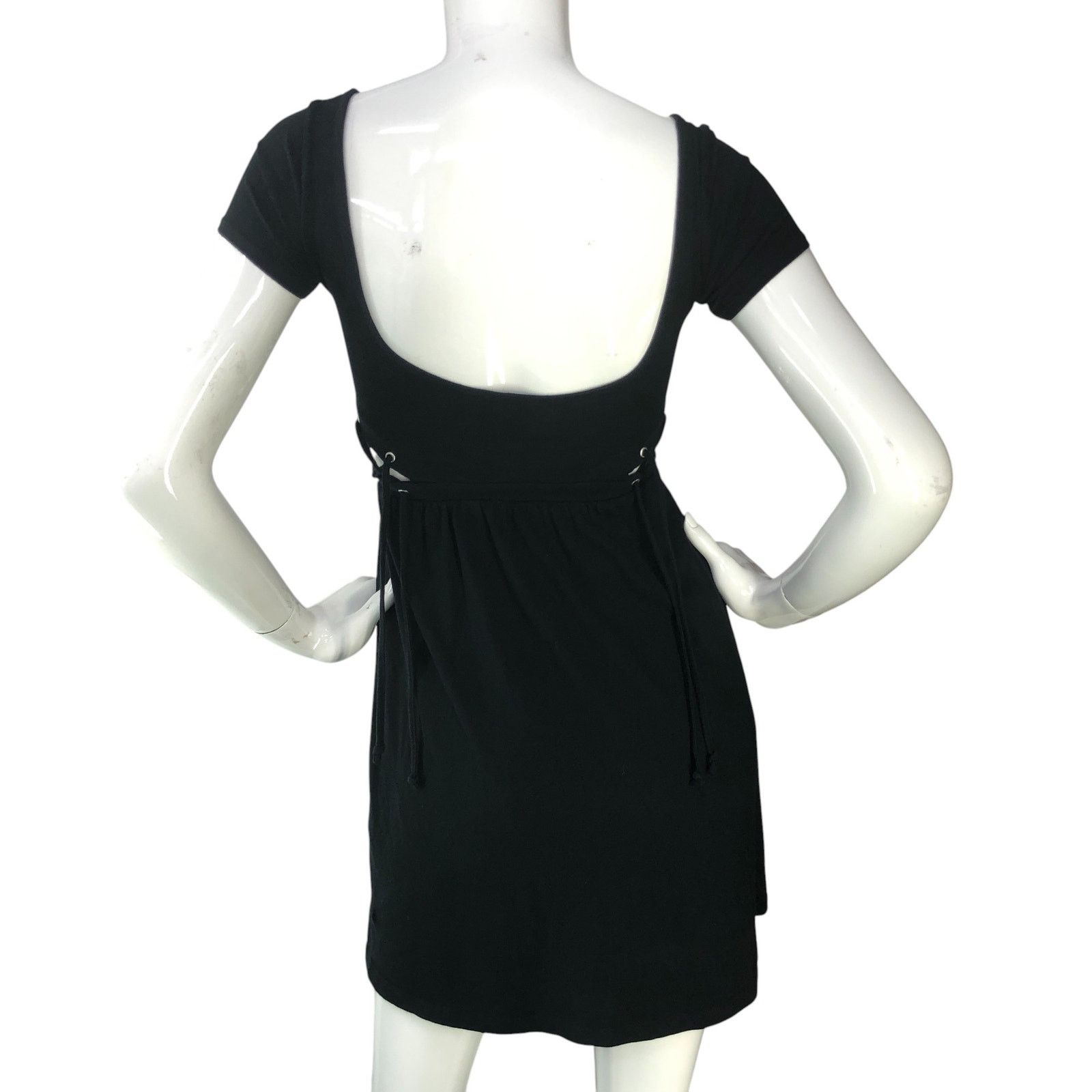 Asos Asos Size 00P Dress Cutout Side Lace Detail Backless Black Size XXS / US 00 / IT 34 - 8 Thumbnail