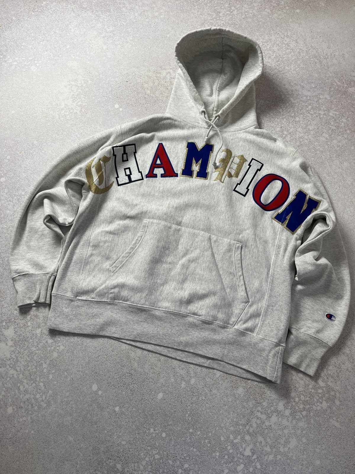 Champion Streetwear Vintage CHAMPION BIG RAINBOW LOGO HOODIE Grailed