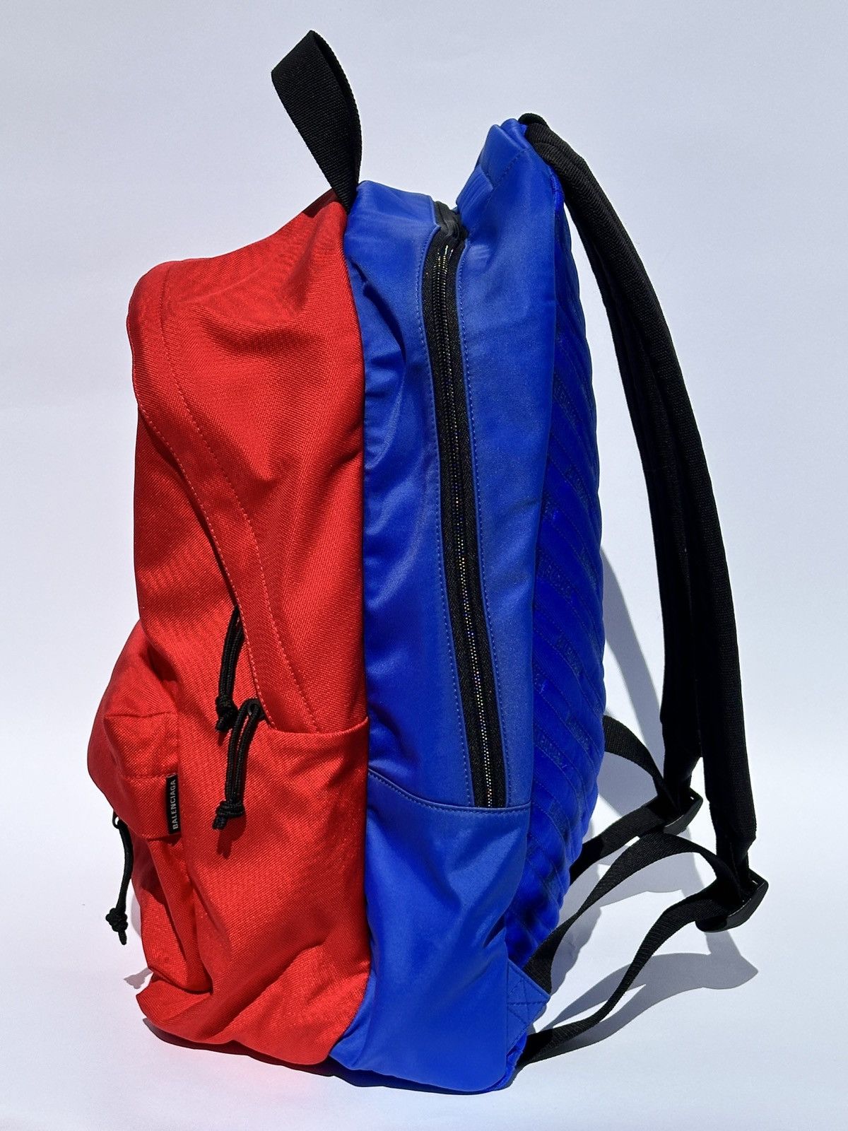 Balenciaga Demna Balenciaga Nylon Dbl Pack Backpack Blue/Red Size ONE SIZE - 2 Thumbnail