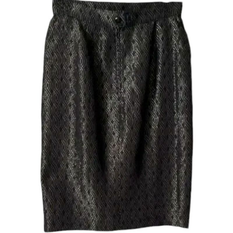Fendi FENDI Black Knee-Length Skirt, M/US6/IT42 SRP: $1000 Size 28" / US 6 / IT 42 - 3 Thumbnail
