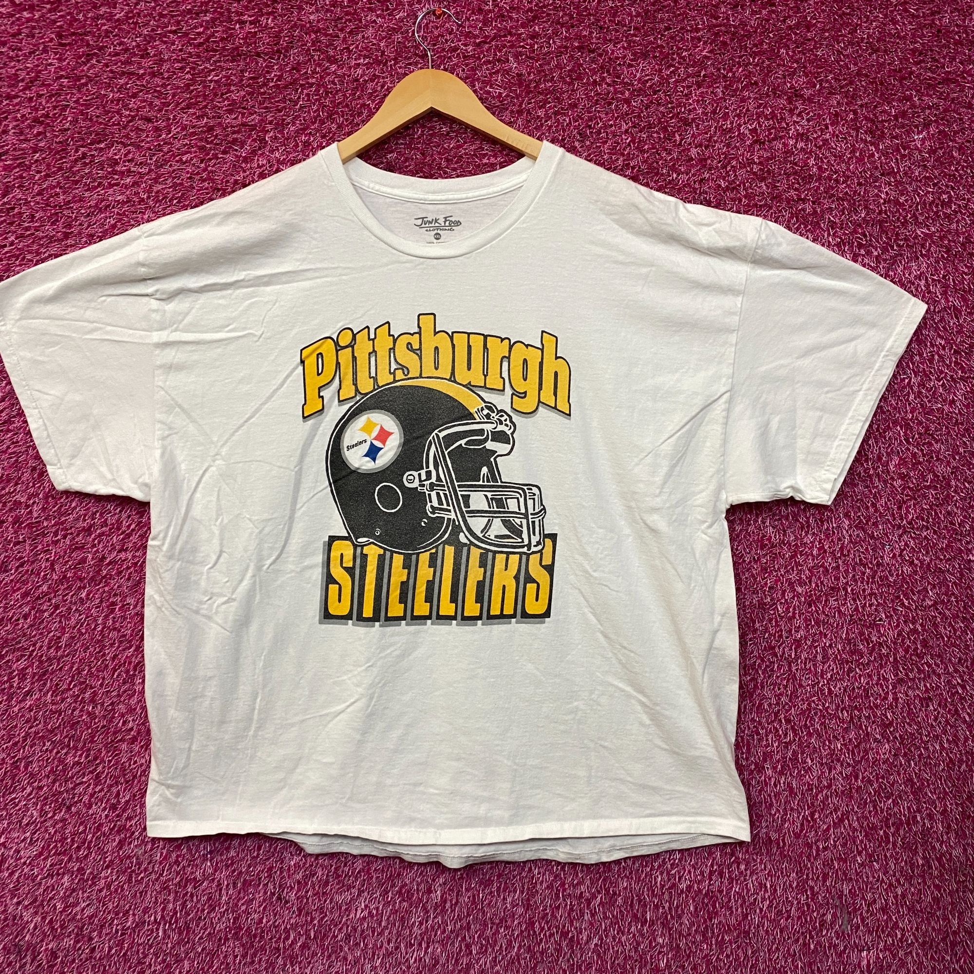 Junk Food Junk Food Pittsburgh Steelers Football Helmet Logo T-Shirt 2 Size US XXL / EU 58 / 5 - 1 Thumbnail