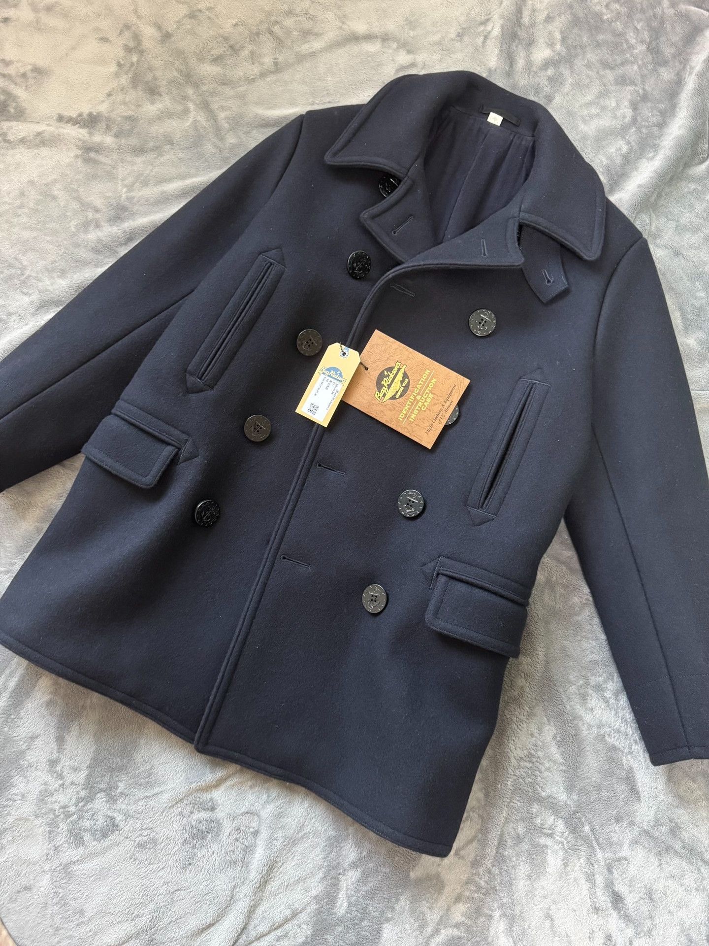 Buzz Rickson's Buzz Rickson 36oz Navy Wool Coat Size US XXS / EU 40 - 1 Thumbnail