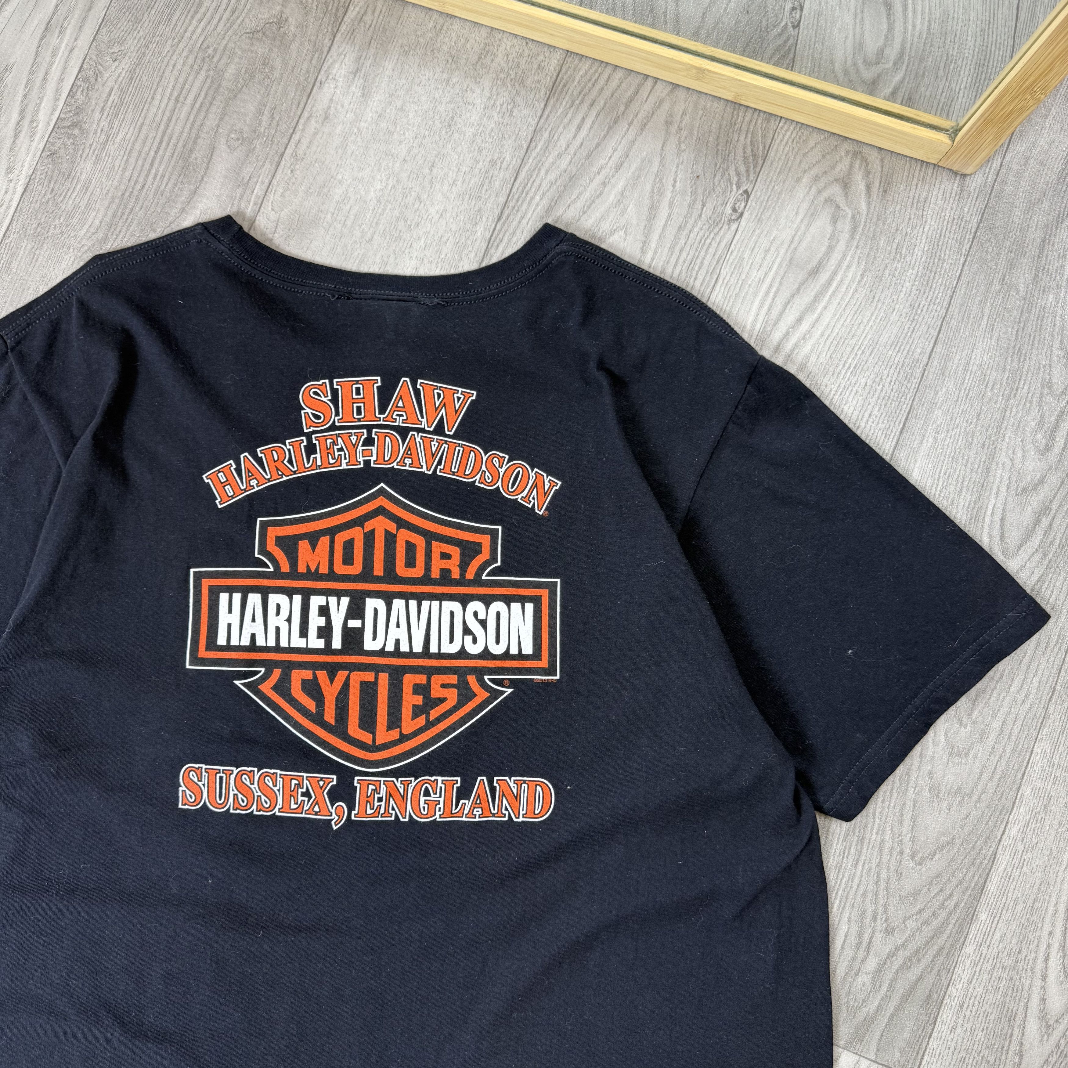 Harley Davidson Vintage Harley Davidson 90s Graphic Tee Shirt Black L Size US L / EU 52-54 / 3 - 12 Thumbnail