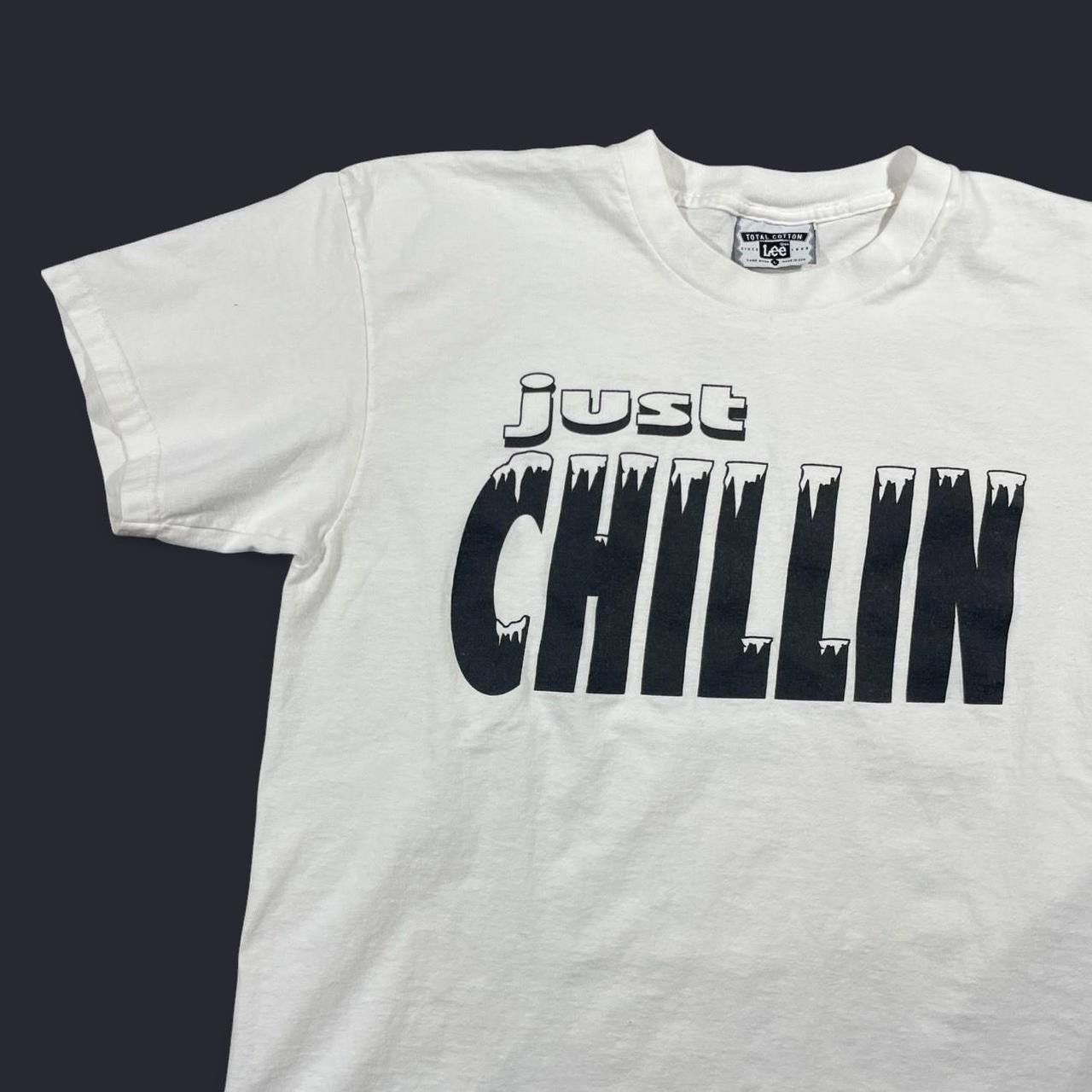 Lee × Vintage Vintage 90’s Just Chillin Graphic T-Shirt Size US L / EU 52-54 / 3 - 2 Thumbnail