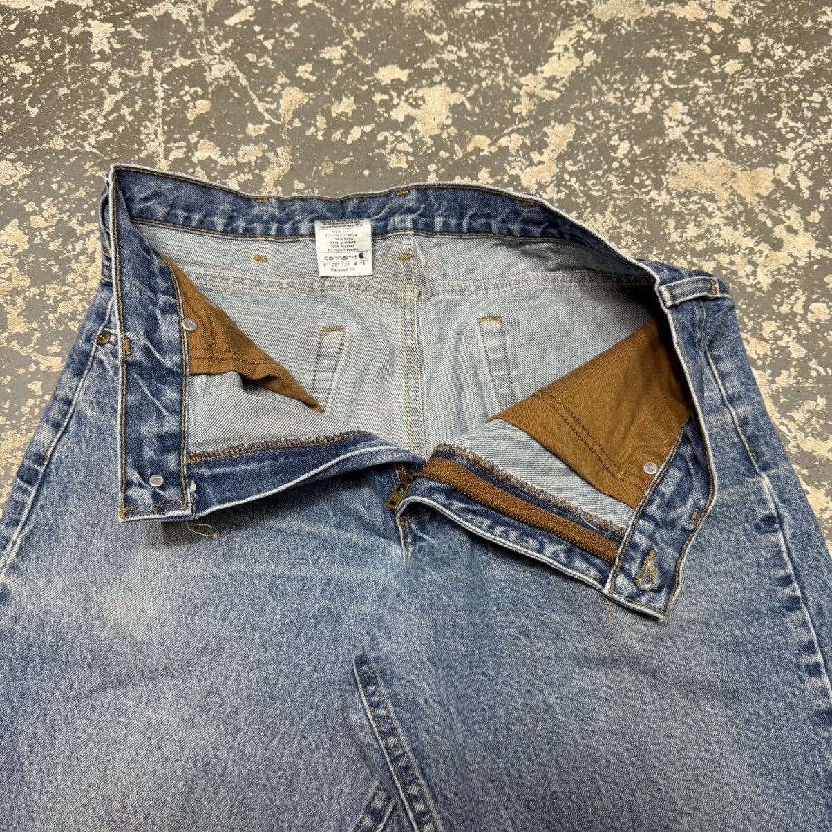 Carhartt Vintage Carhartt Denim Cut Off Workwear Shorts Jorts Size US 34 / EU 50 - 7 Thumbnail