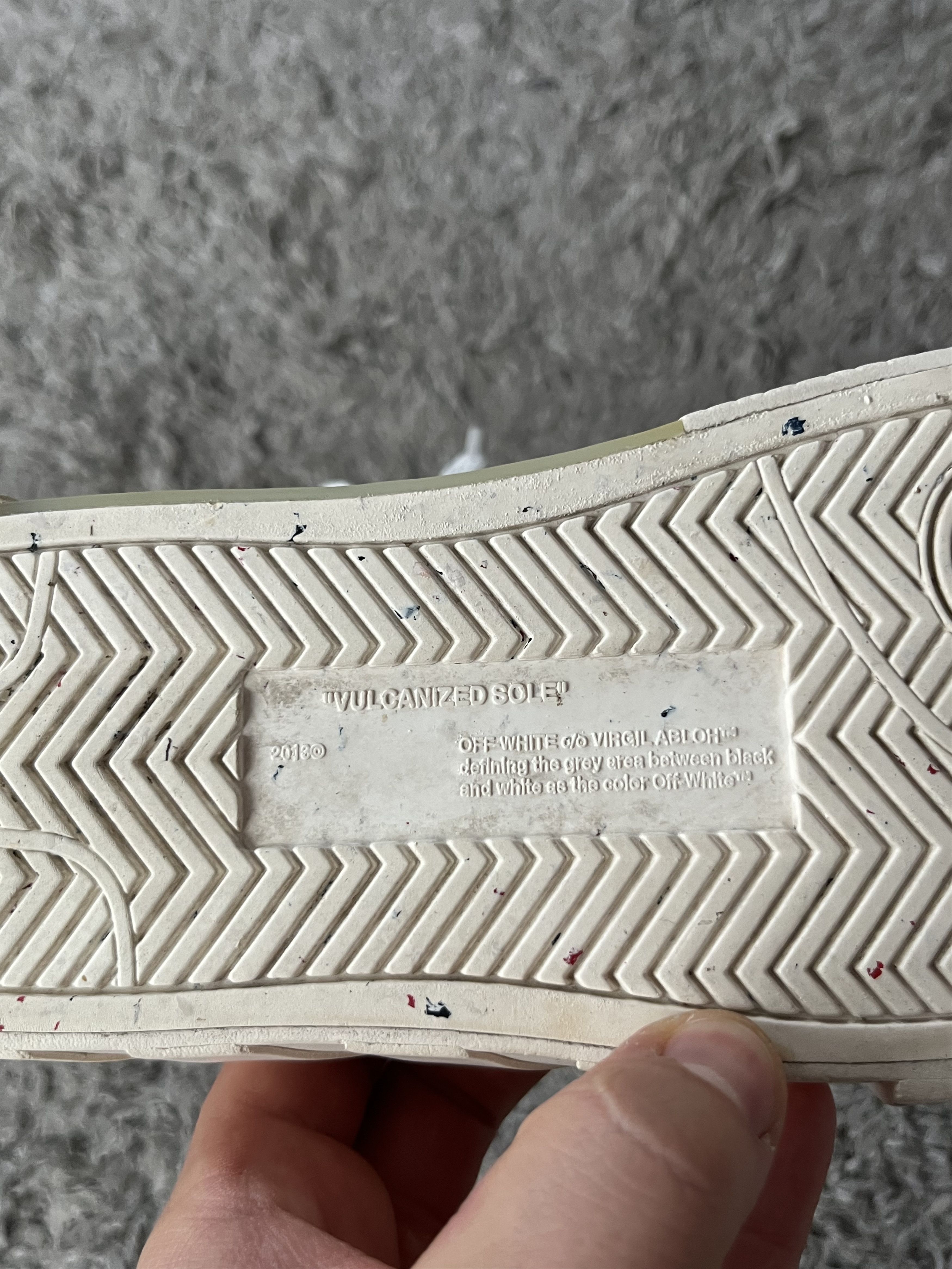 Off-White Vintage OFF-WHITE Liw Vulcanized Eco Canvas Sneakers Y2K Size US 7.5 / EU 40-41 - 19 Thumbnail