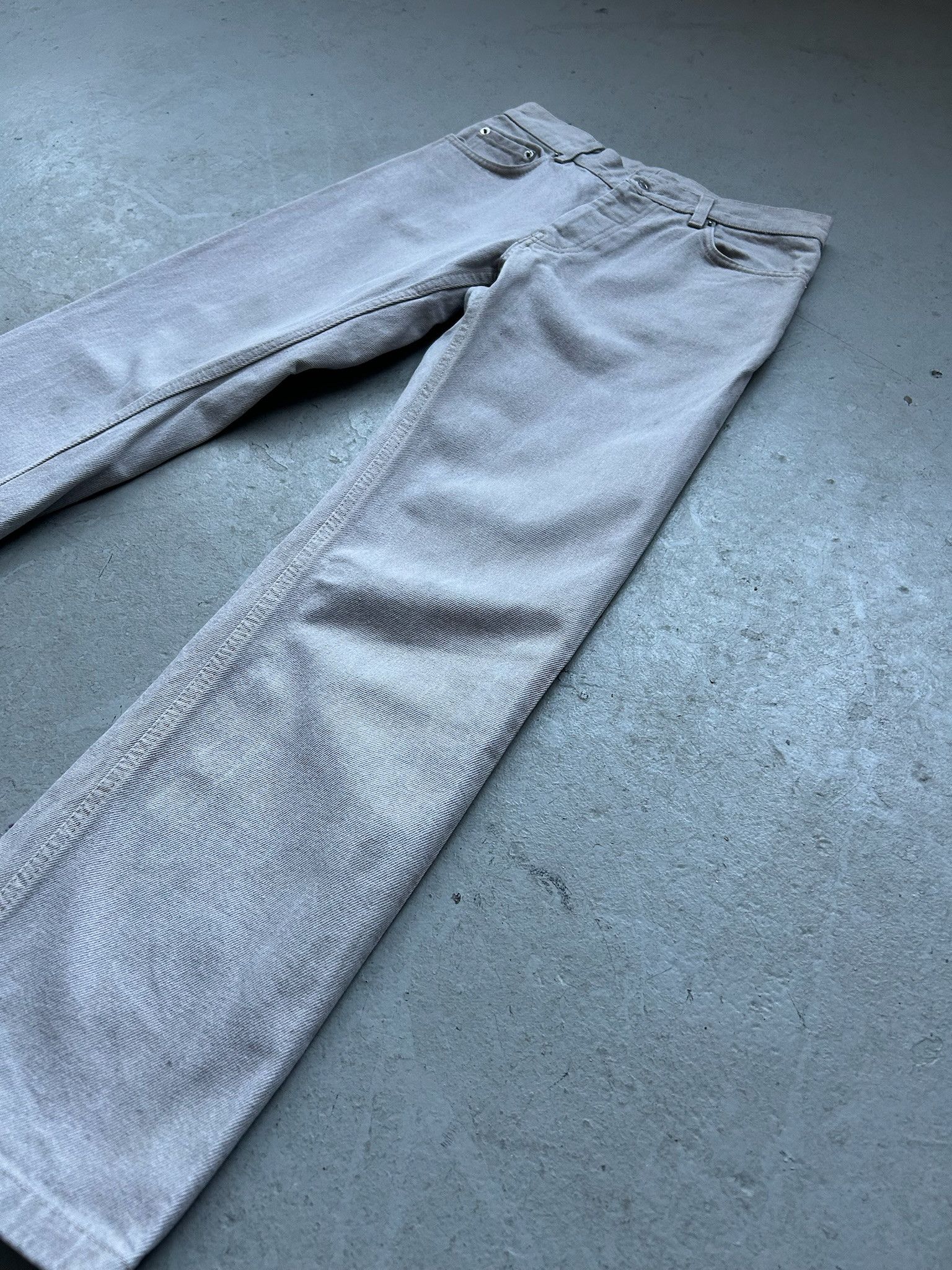 Helmut Lang Helmut Lang 90's Light Grey Denim Size US 28 / EU 44 - 2 Thumbnail