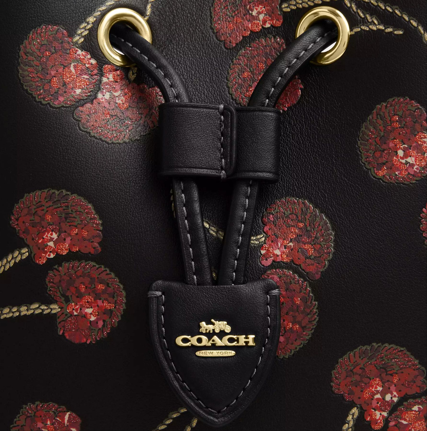 Coach Nwt Coach Rowan Bucket Bag With Cherry Print CCZ17 🍒 Size ONE SIZE - 16 Thumbnail