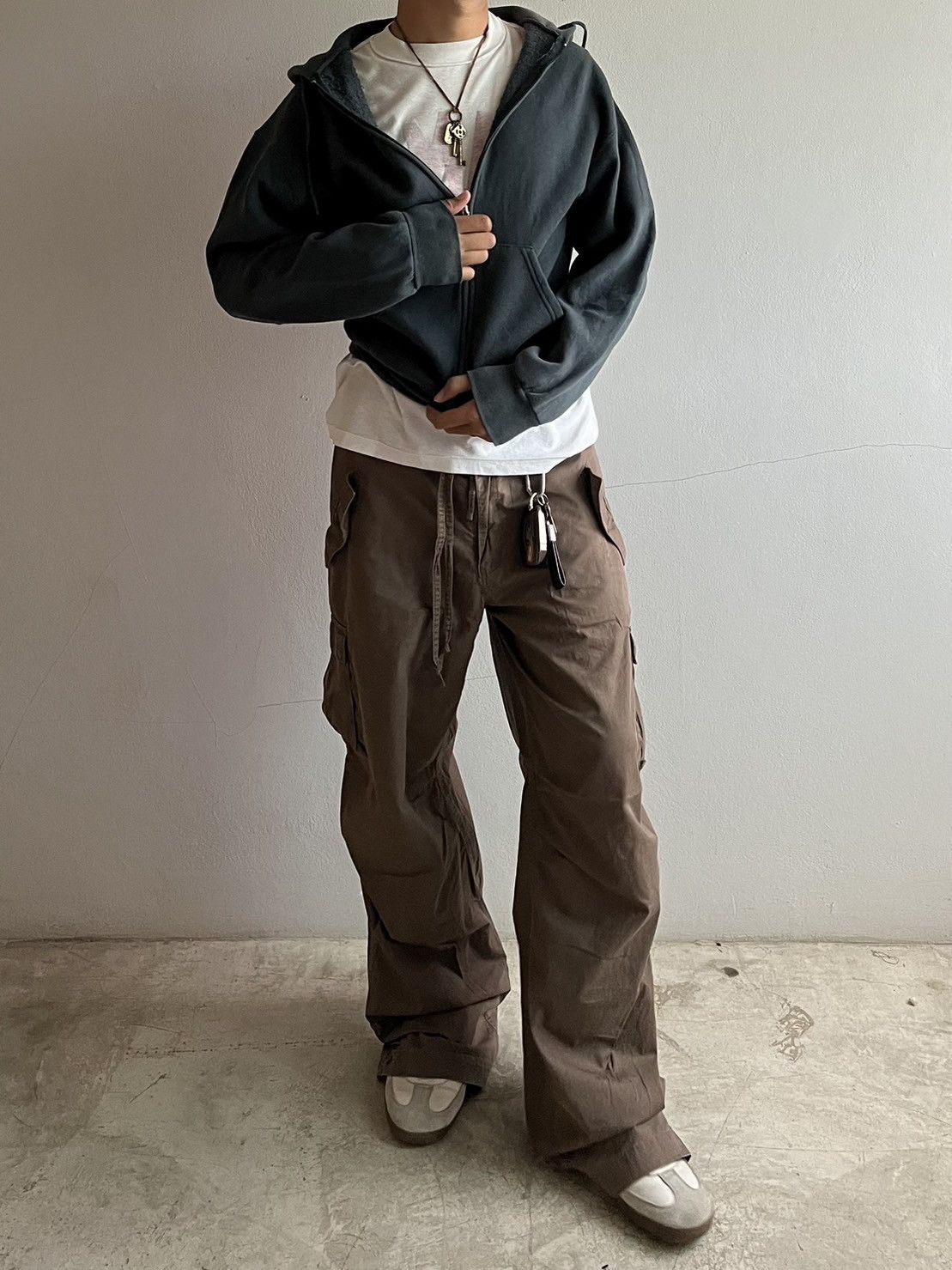 Schott Vintage Oshkosh Cargo Pants (Adjustable waist 26-34) Size US 34 / EU 50 - 7 Thumbnail