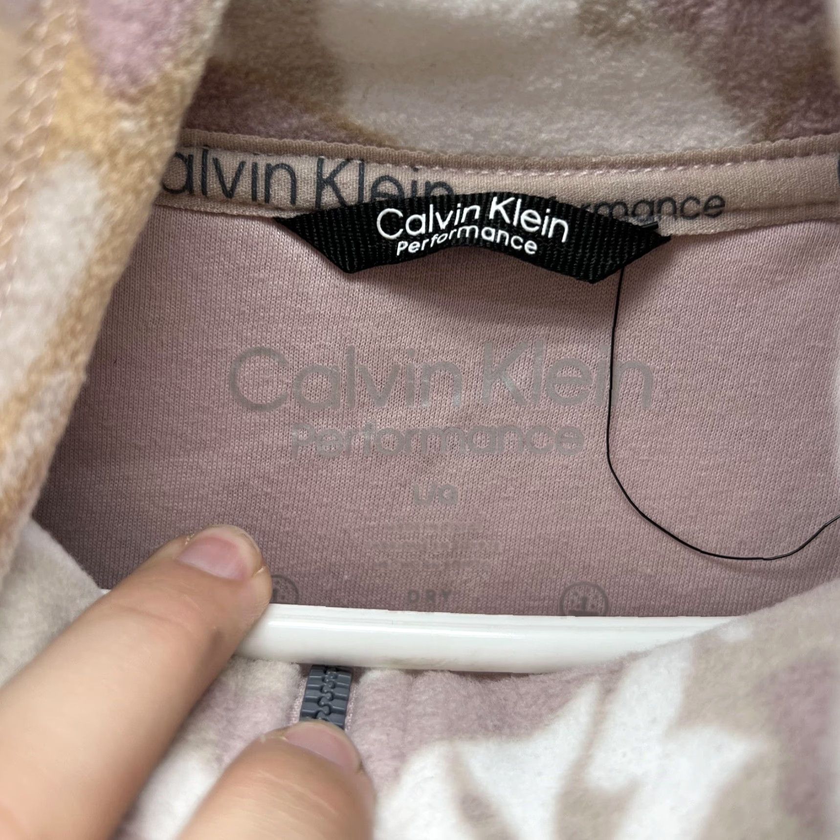 Calvin Klein Calvin Klein Performance Jacket Women L Pink Camo Full Zip Lightweight Jacket Size L / US 10 / IT 46 - 2 Thumbnail