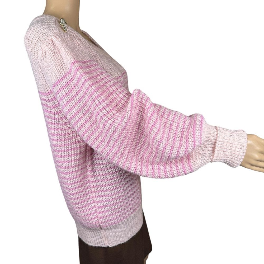 Lilly Pulitzer NWT New $148 Lilly Pulitzer Finney Peony Pink Sparkle Stri Size XL / US 12-14 / IT 48-50 - 4 Thumbnail