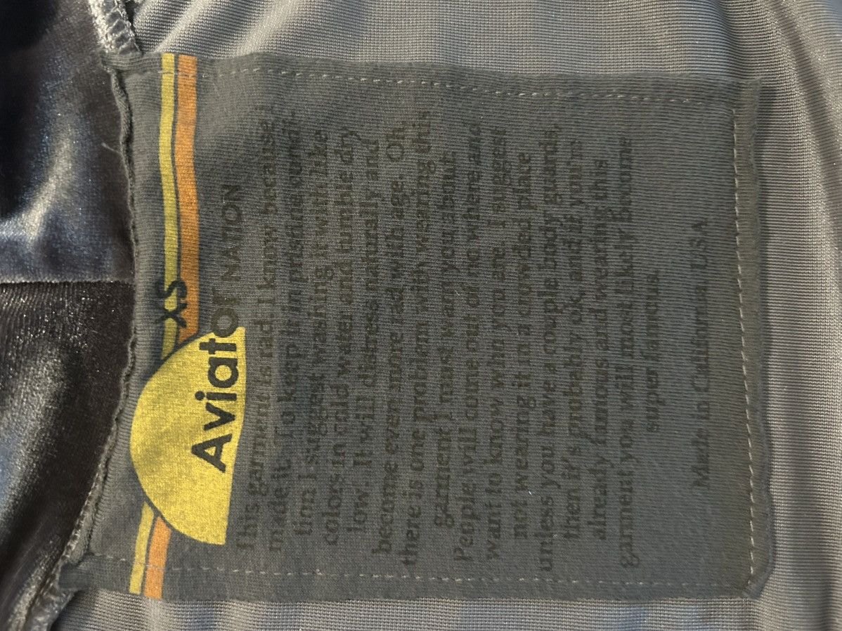 Aviator Nation Aviator Nation, Charcoal Grey Limited Edition Velvet Zip-Up Size US XS / EU 42 / 0 - 4 Thumbnail