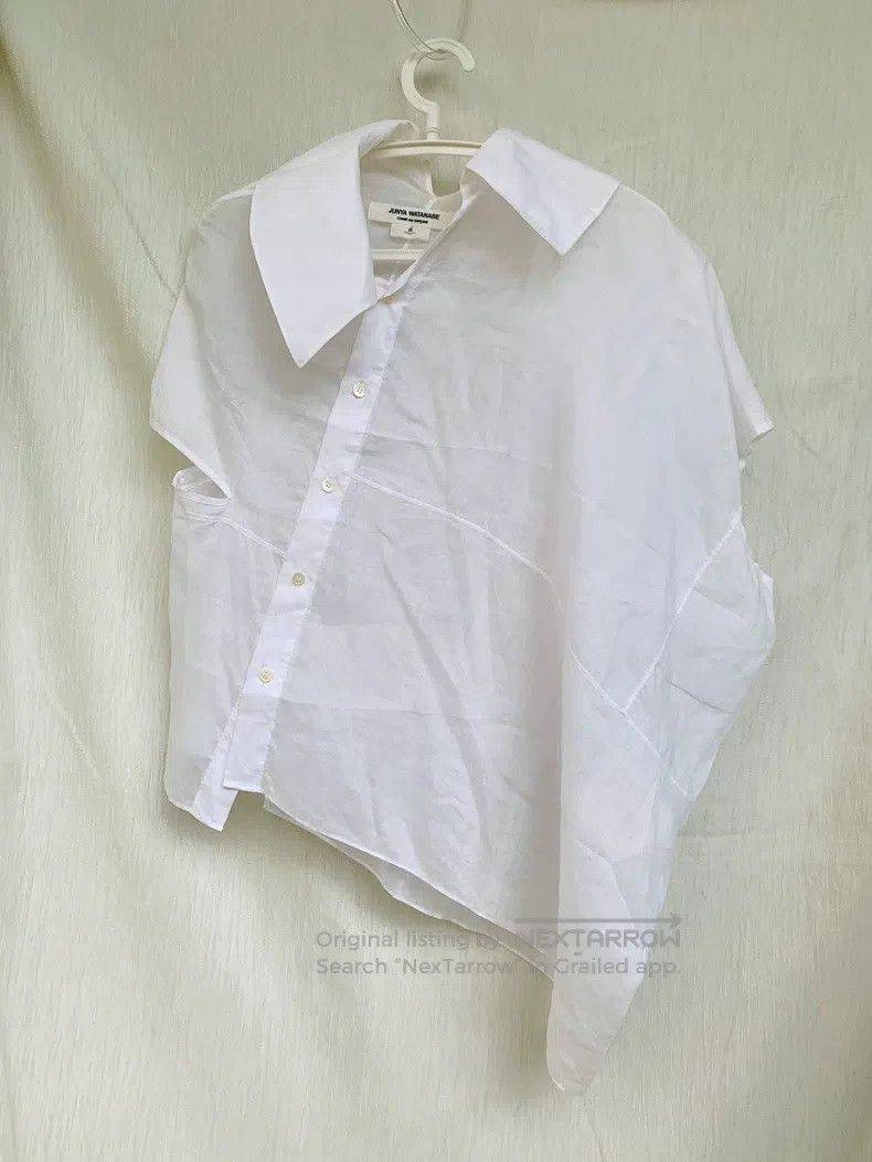 Junya Watanabe Junya Watanabe Deconstructed Asymmetrical Shirt Size S / US 4 / IT 40 - 5 Thumbnail