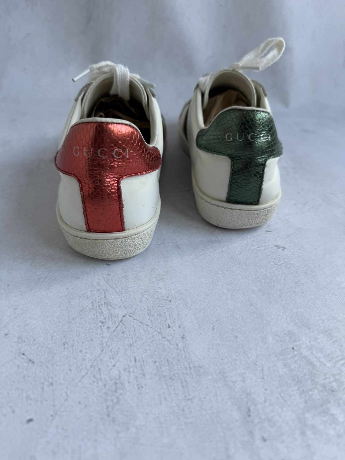 Gucci Gucci Sneakers Shoes White Leather Size US 10 / IT 40 - 8 Thumbnail