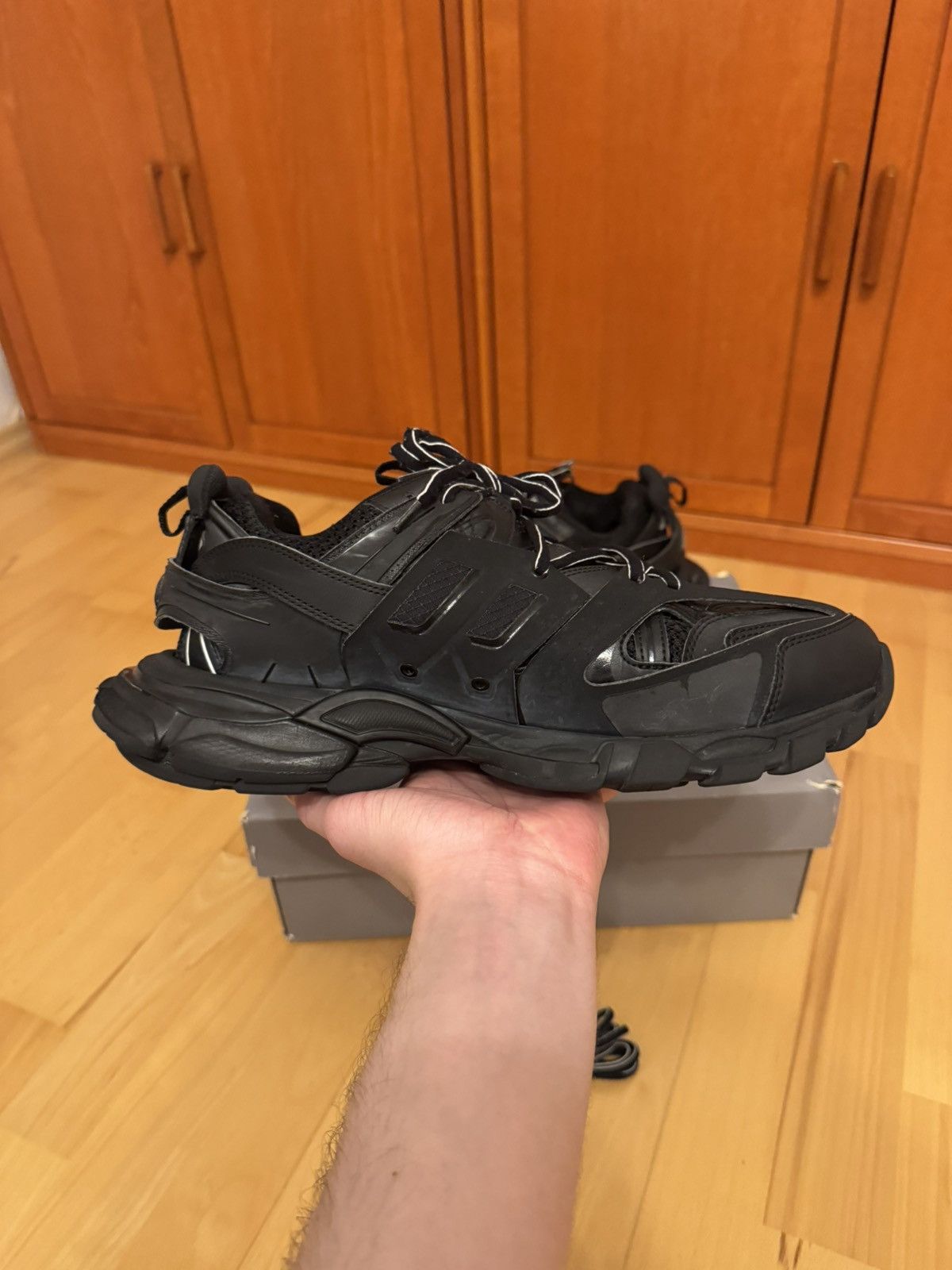 Balenciaga Balenciaga Track Triple Black Size US 11 / EU 44 - 4 Thumbnail