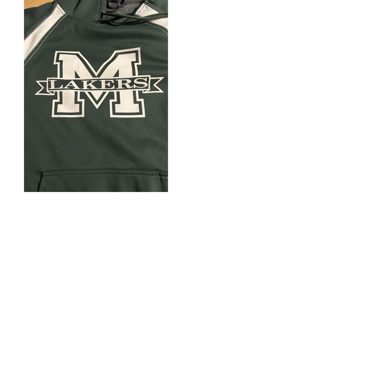 KangaROOS VINTAGE Mercyhurst University Hoodie Adult Small Green Drawstrings Kangaroo Pocket Size US S / EU 44-46 / 1 - 10 Thumbnail