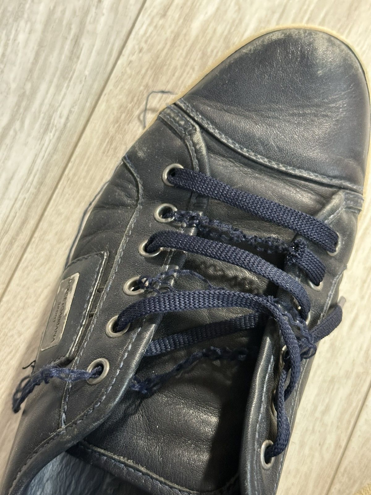 Dolce & Gabbana Dolce & Gabbana Blue Low Top Sneaker vintage Size US 6.5 / EU 39-40 - 9 Thumbnail