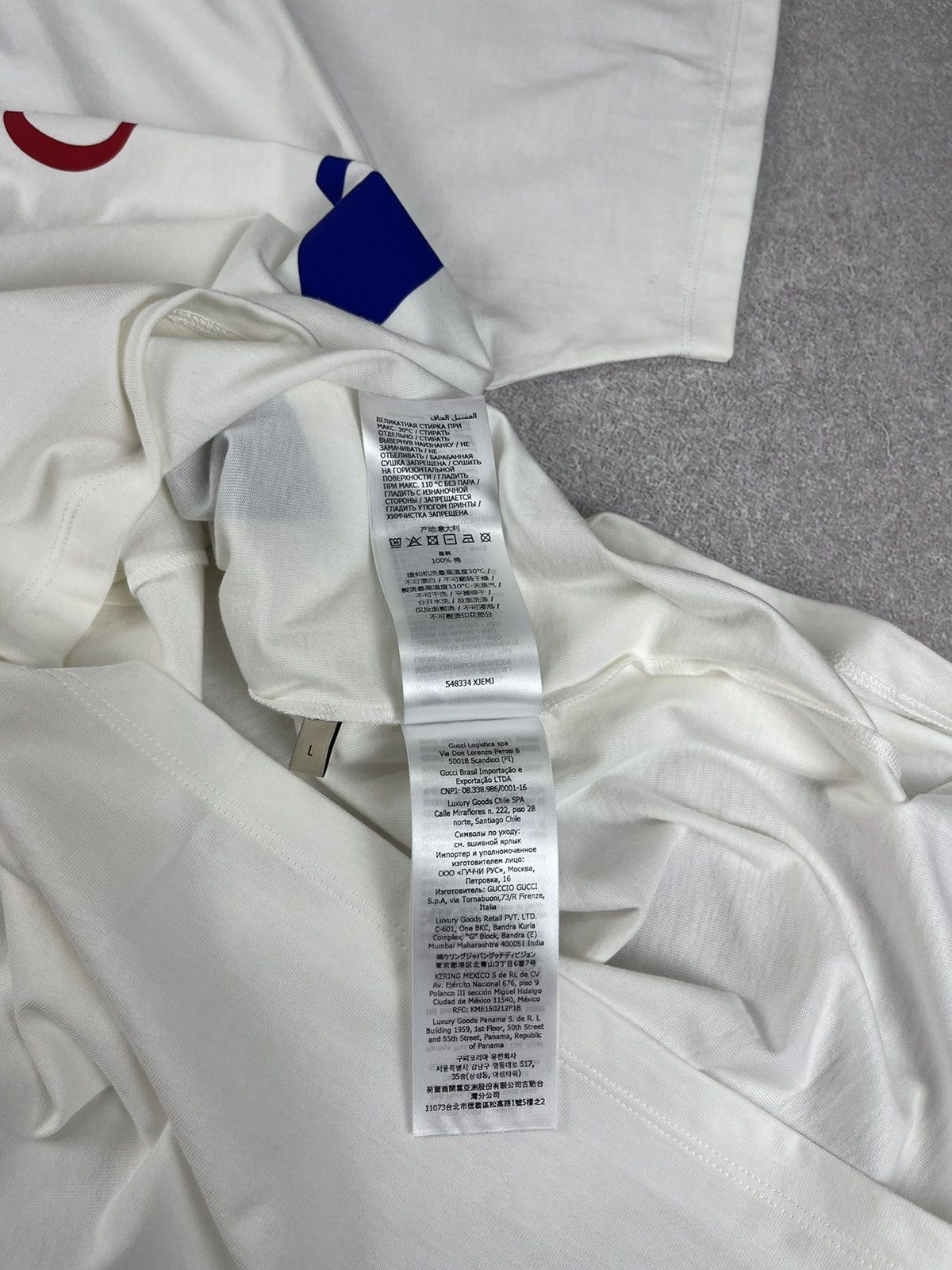 Adidas × Gucci Gucci x Adidas Cotton Jersey T-Shirt White Size US L / EU 52-54 / 3 - 11 Thumbnail