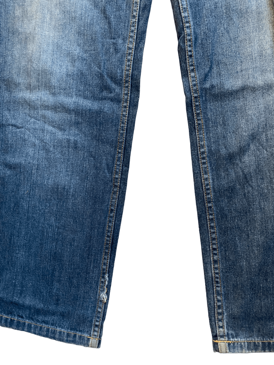 Designer × Kenneth Cole Distressed Carpenters Kenneth Cole Baggy Wide Leg Jeans Size US 30 / EU 46 - 6 Thumbnail