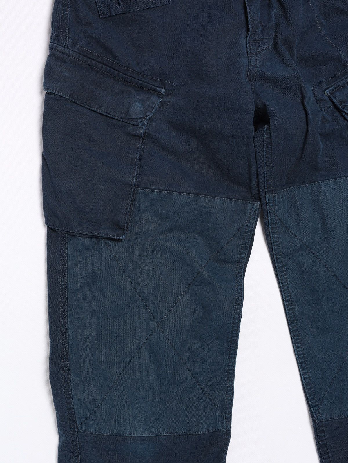 G-Star G Star Raw Cargo Pants Navy Patchwork Double Knee Workwear Size US 29 - 5 Thumbnail