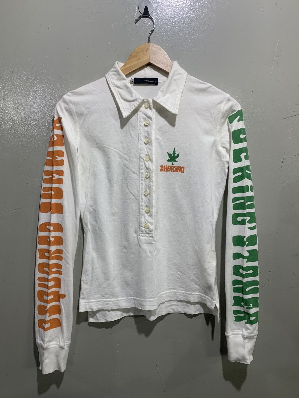 Image of Dsquared2 Dsquared Summer Fucking Stones L/s Tees in White, Women's (Size Small)