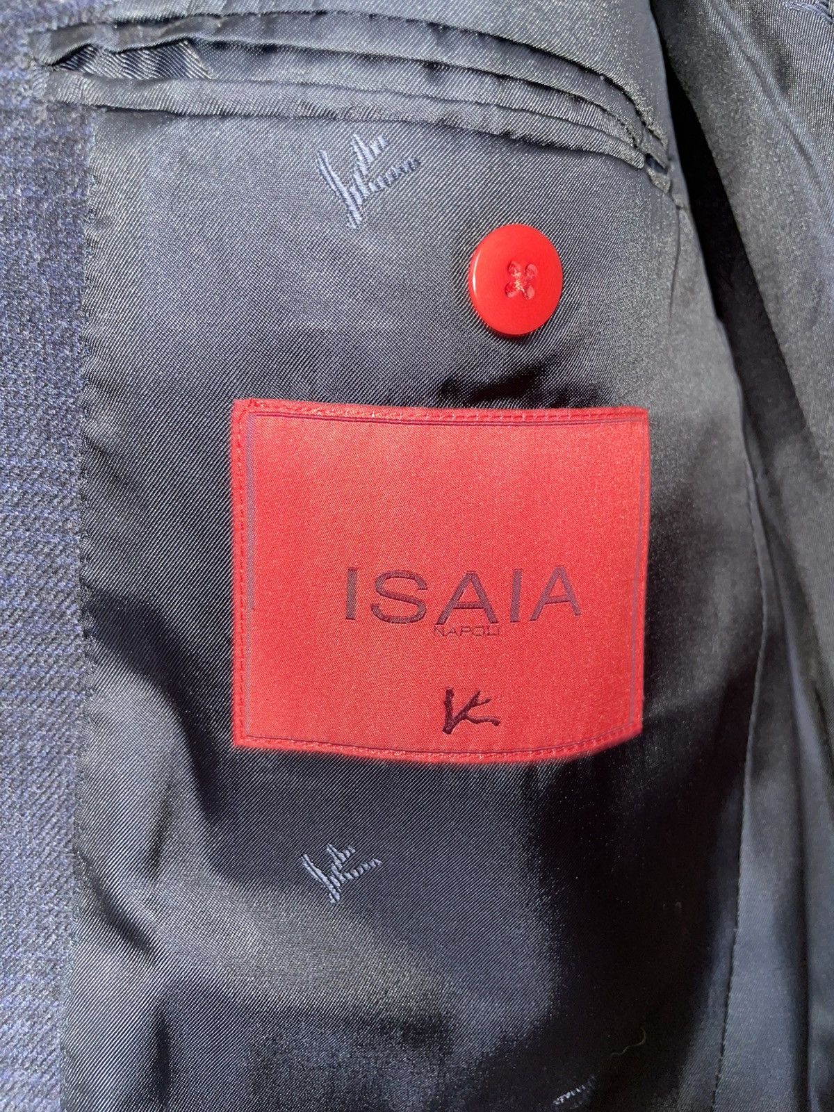 Isaia Napolii Isaia Napoli Slim-Fit Midnight Blue Wool Overcoat Size US M / EU 48-50 / 2 - 3 Thumbnail