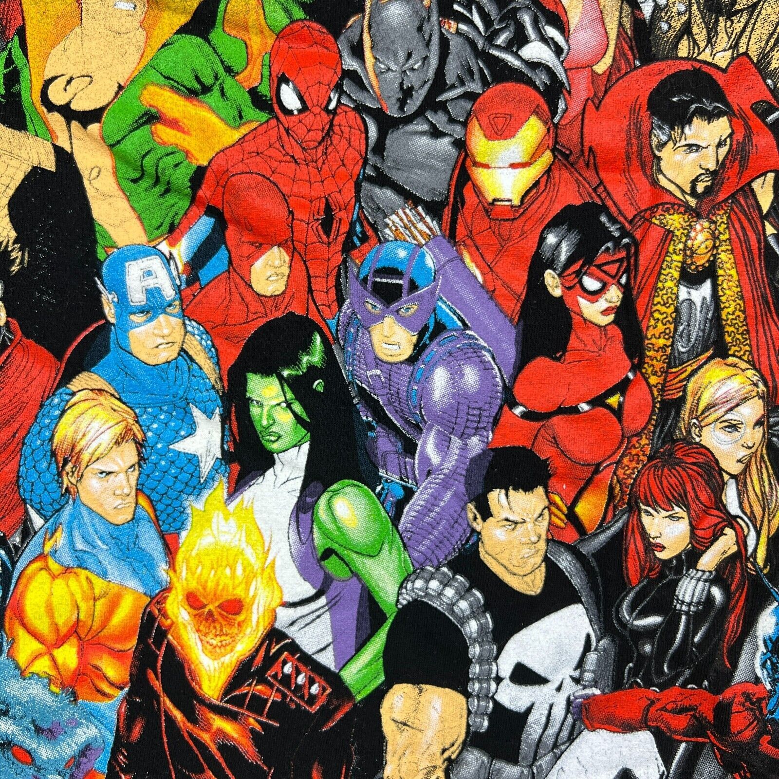 Marvel Comics × Vintage Marvel Universe T Shirt Large Comic Hero Short Sleeve Tee Size US L / EU 52-54 / 3 - 3 Thumbnail