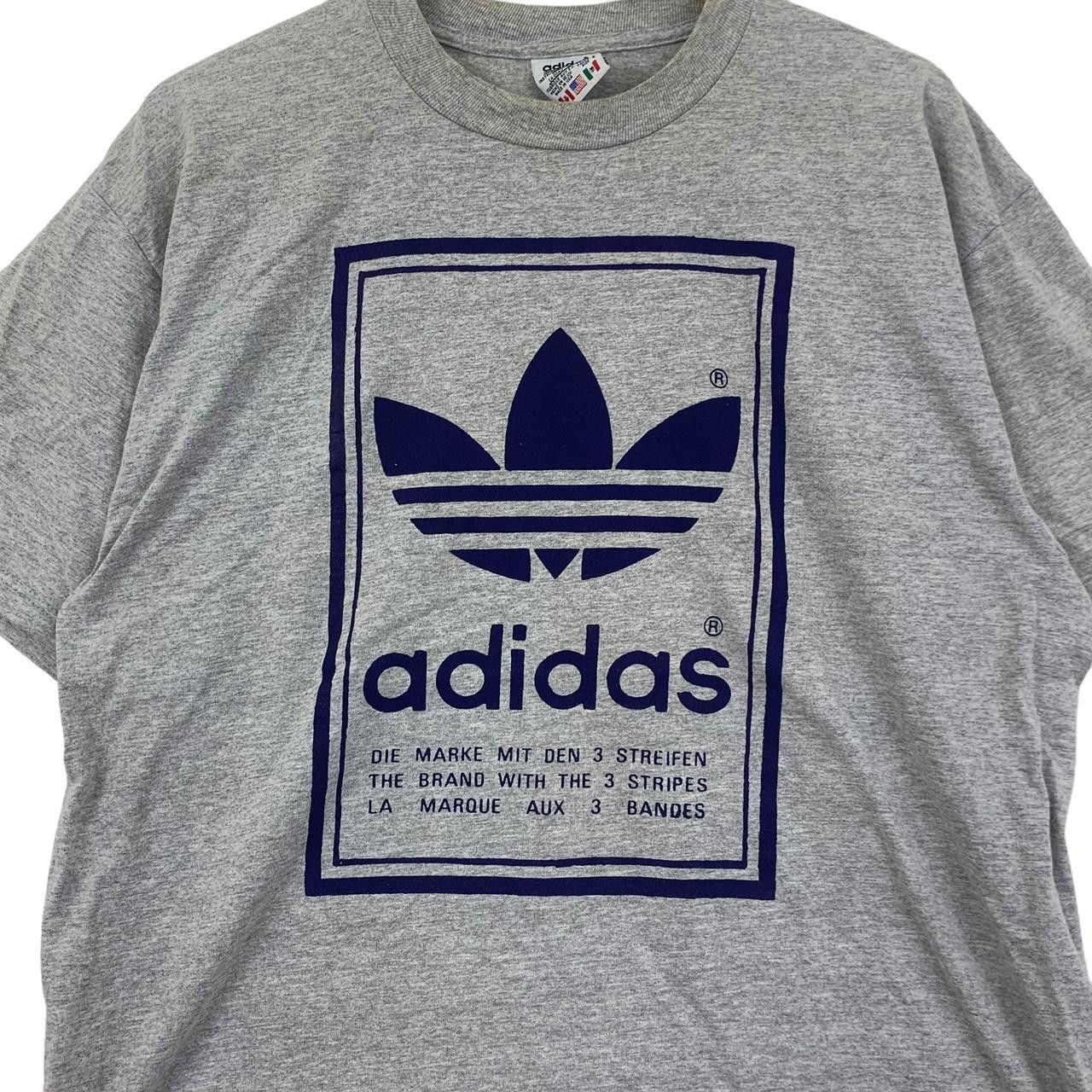 Vintage Vintage 90’ ADIDAS ORIGINALS TREFOIL Double Sided Tee Shirt Size US L / EU 52-54 / 3 - 5 Thumbnail