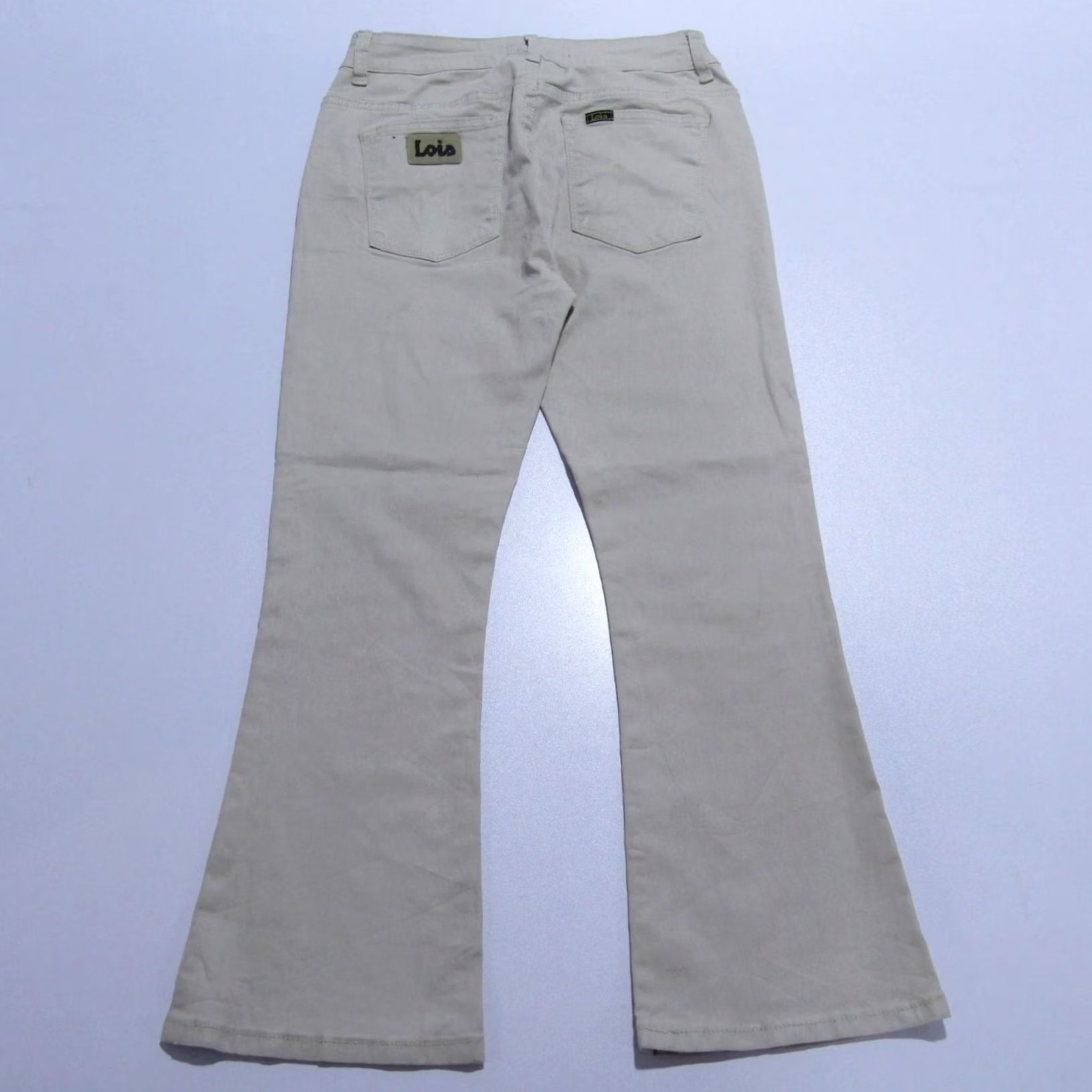 Vintage Lois Vtg Stretch Bootcut Regular Fit Jeans Beige W29/L26 UK 11 SKU Y12504 Size 29" - 6 Thumbnail