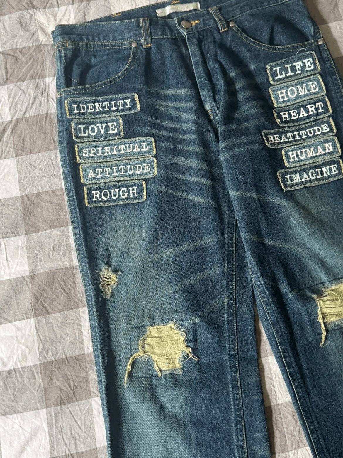 Number (N)ine Sz 2 Number Nine 02SS Modernage Patches Denim-2508 Size US 30 / EU 46 - 2 Thumbnail