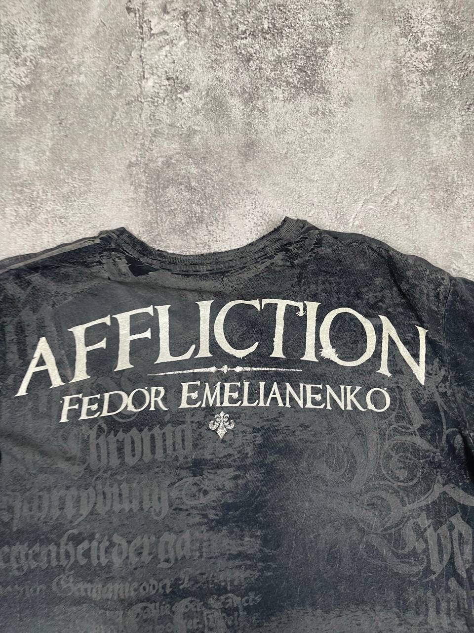 Affliction Affliction Men T-Shirt Fedor Emelianenko Grey Vintage Size US S / EU 44-46 / 1 - 3 Thumbnail