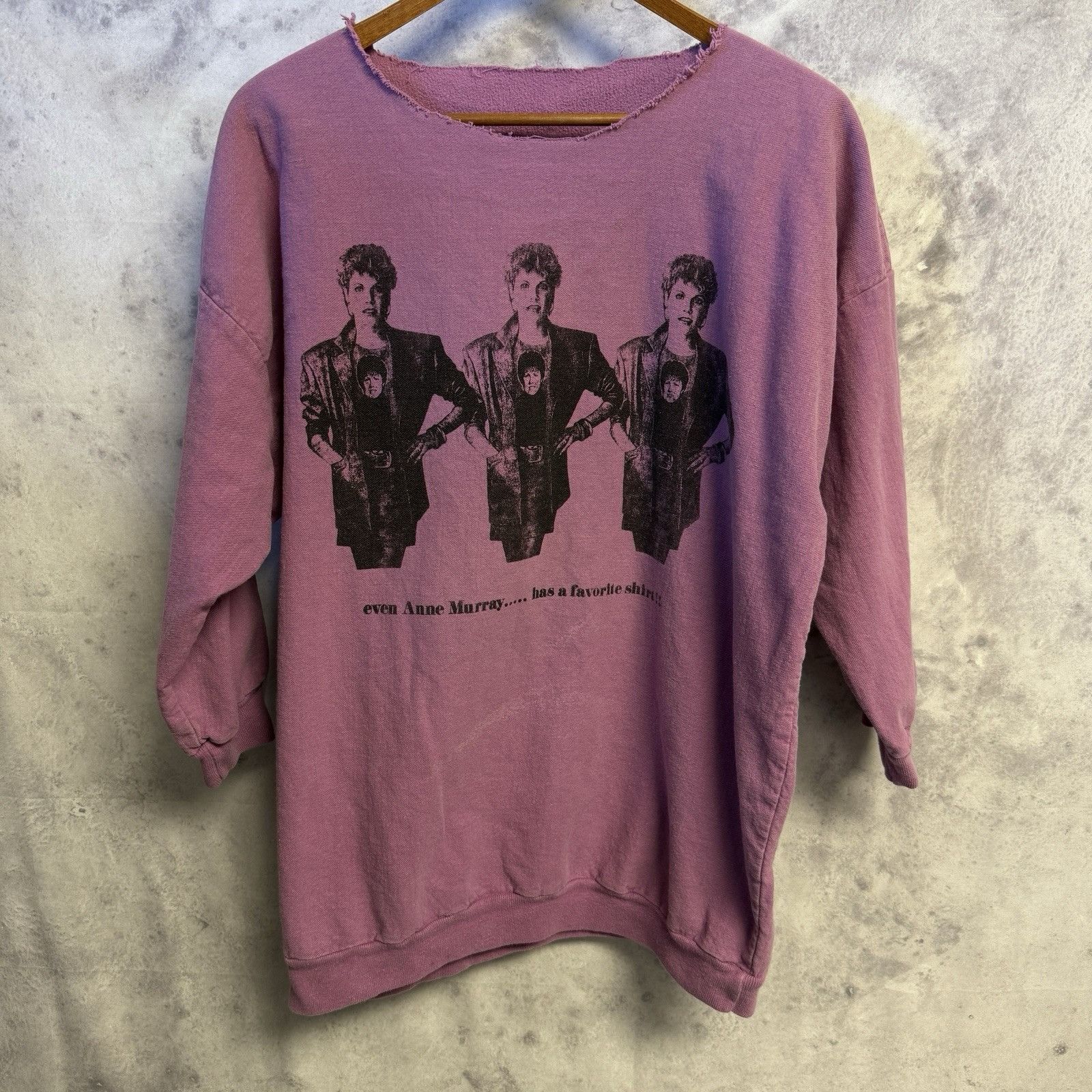 Vintage Vintage Anne Murray Sweatshirt Adult Large 23.5x27.5 Purple Size US L / EU 52-54 / 3 - 1 Thumbnail