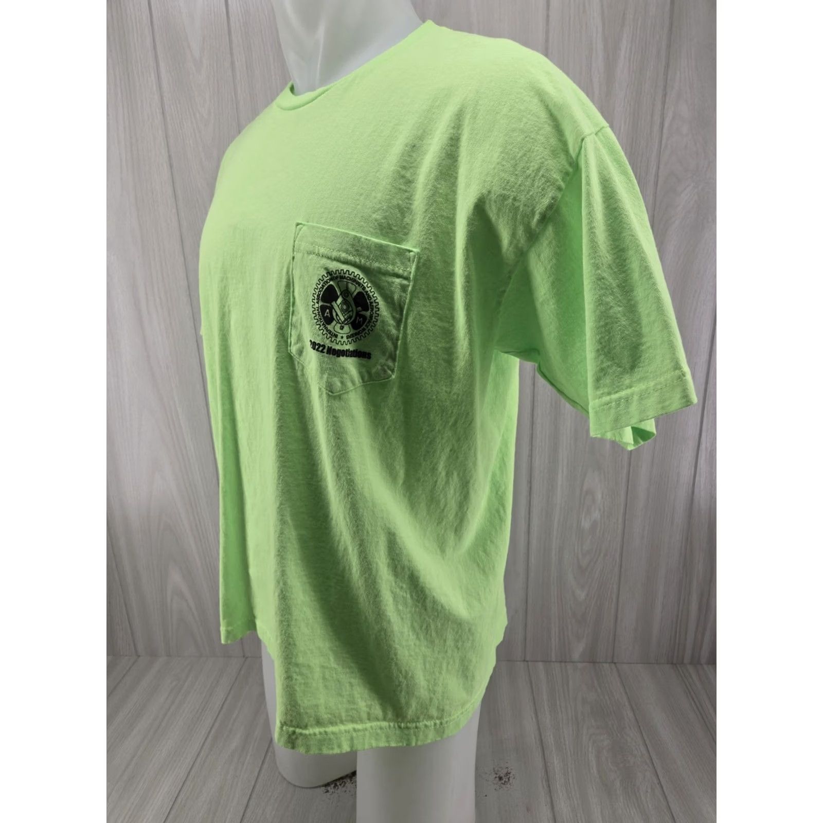 Gildan VINTAGE Gildan Heavy Cotton T-Shirt International Association of Machinists and Aerospace Workers 2022 XL Green Unisex Adults Crew Neck Short Sleeve】 Size US XL / EU 56 / 4 - 4 Thumbnail