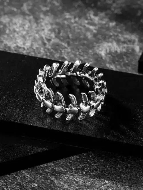 Other Retro Punk Gothic "Silver" Ring Size ONE SIZE - 4 Thumbnail