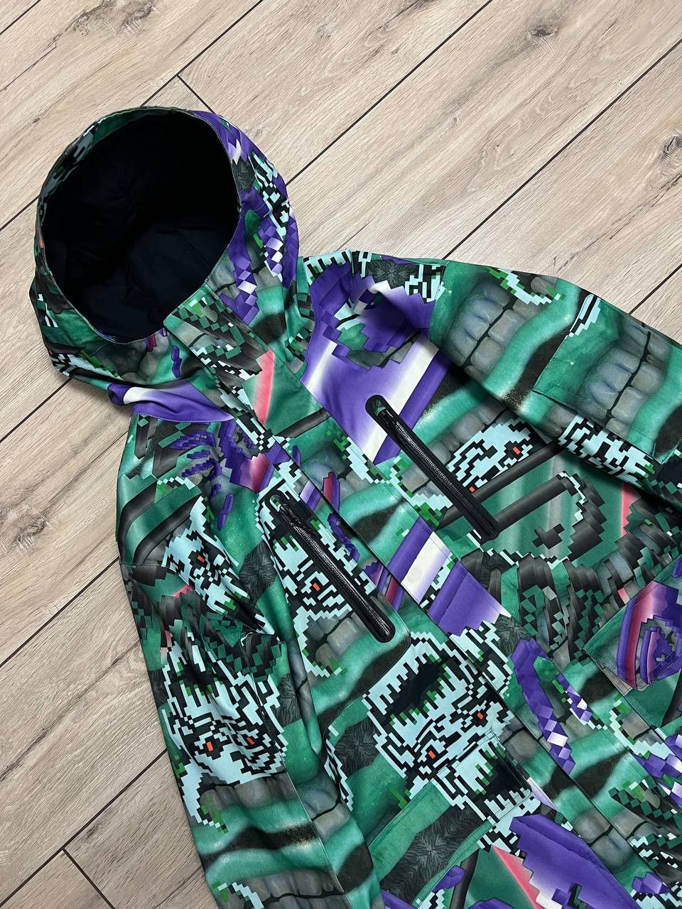 JULIEN DAVID × Quiksilver Julien David x Quiksilver Ski Pixel Multicoloured Jacket XL Size US XL / EU 56 / 4 - 10 Thumbnail