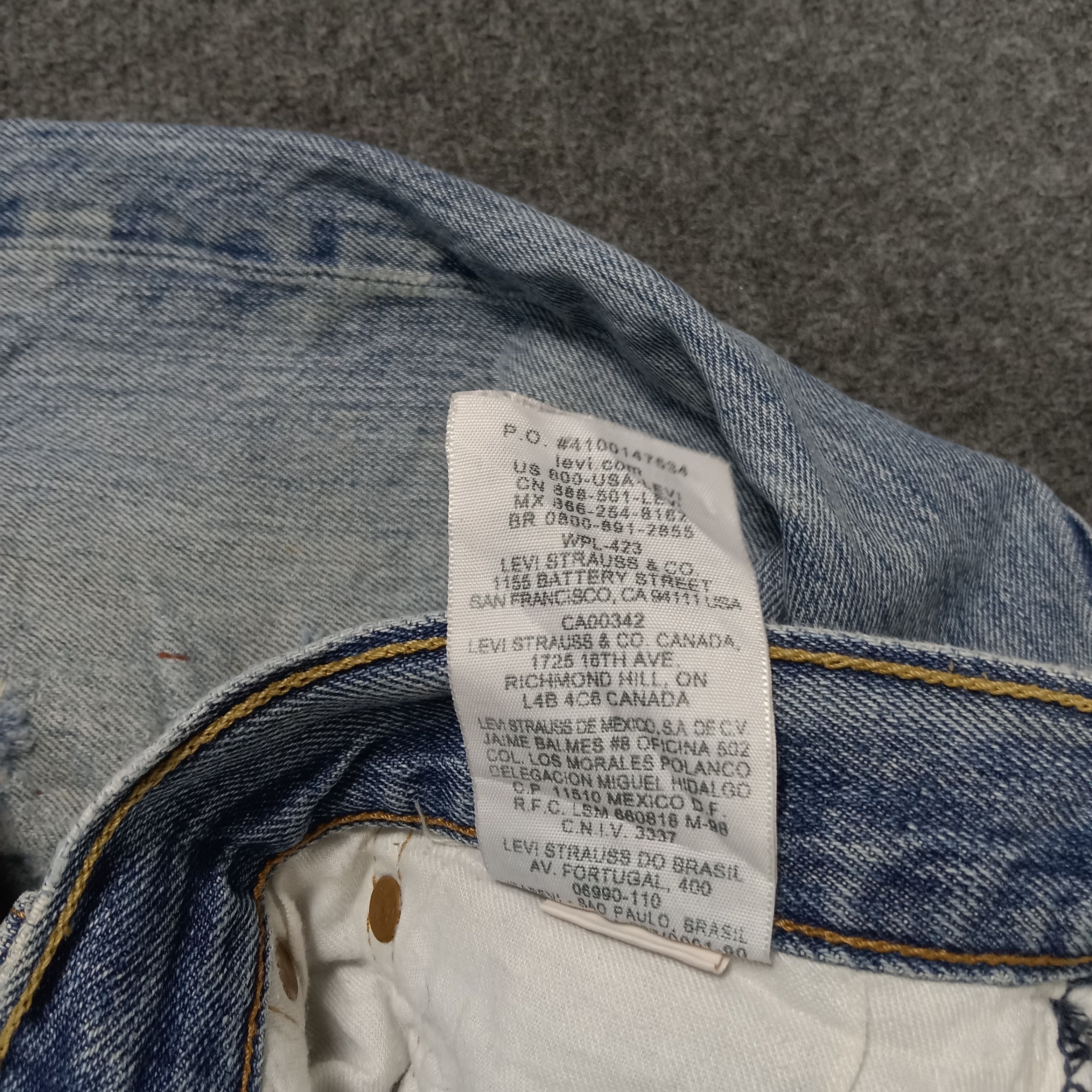 Levi's Levi's 501 Distressed Grunge Style Denim Jeans Size US 40 / EU 56 - 14 Thumbnail
