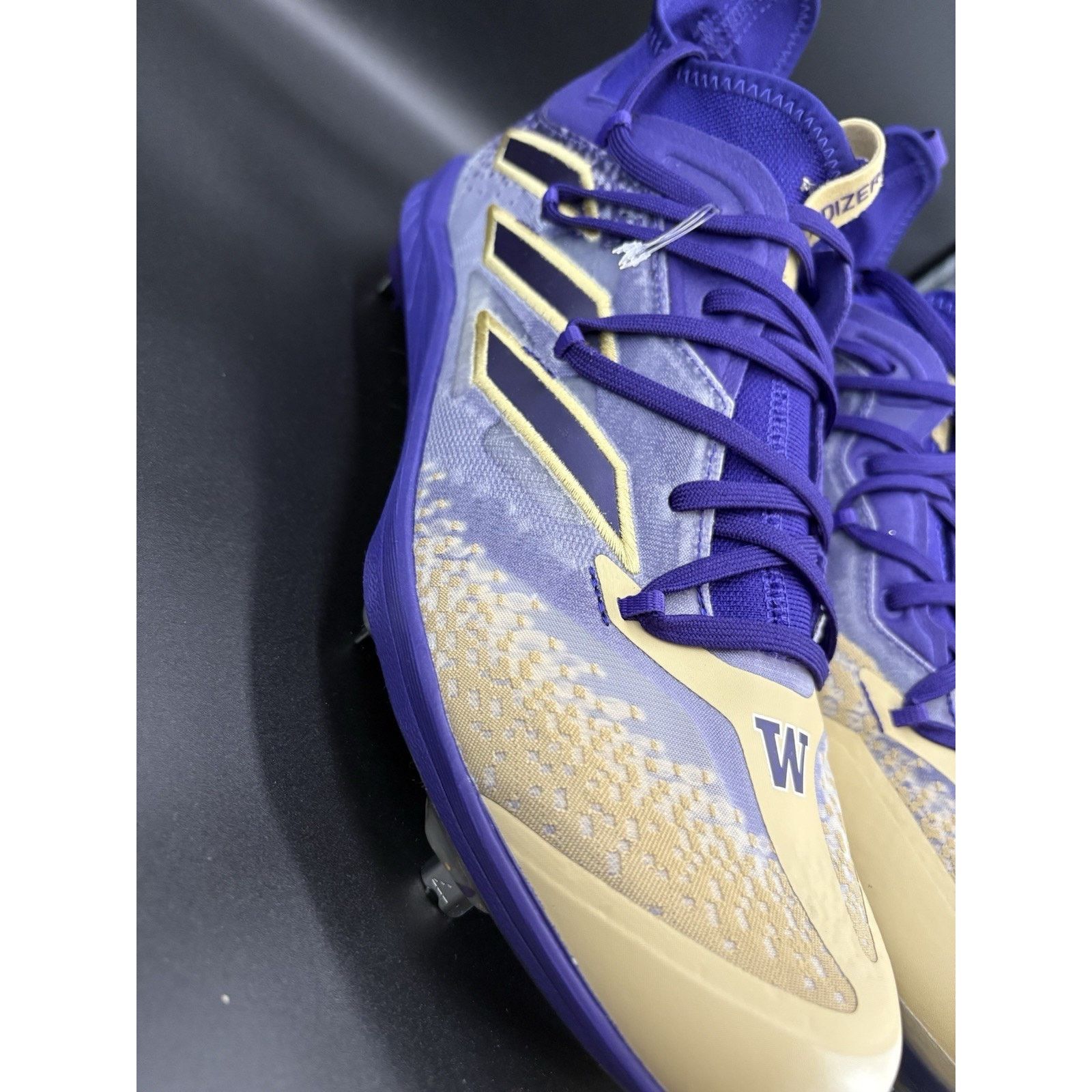 Adidas Adidas AdiZero Aftbu W Huskies Mens Metal Bsbl Cleats Sz12.5 Size US 12.5 / EU 45-46 - 3 Thumbnail