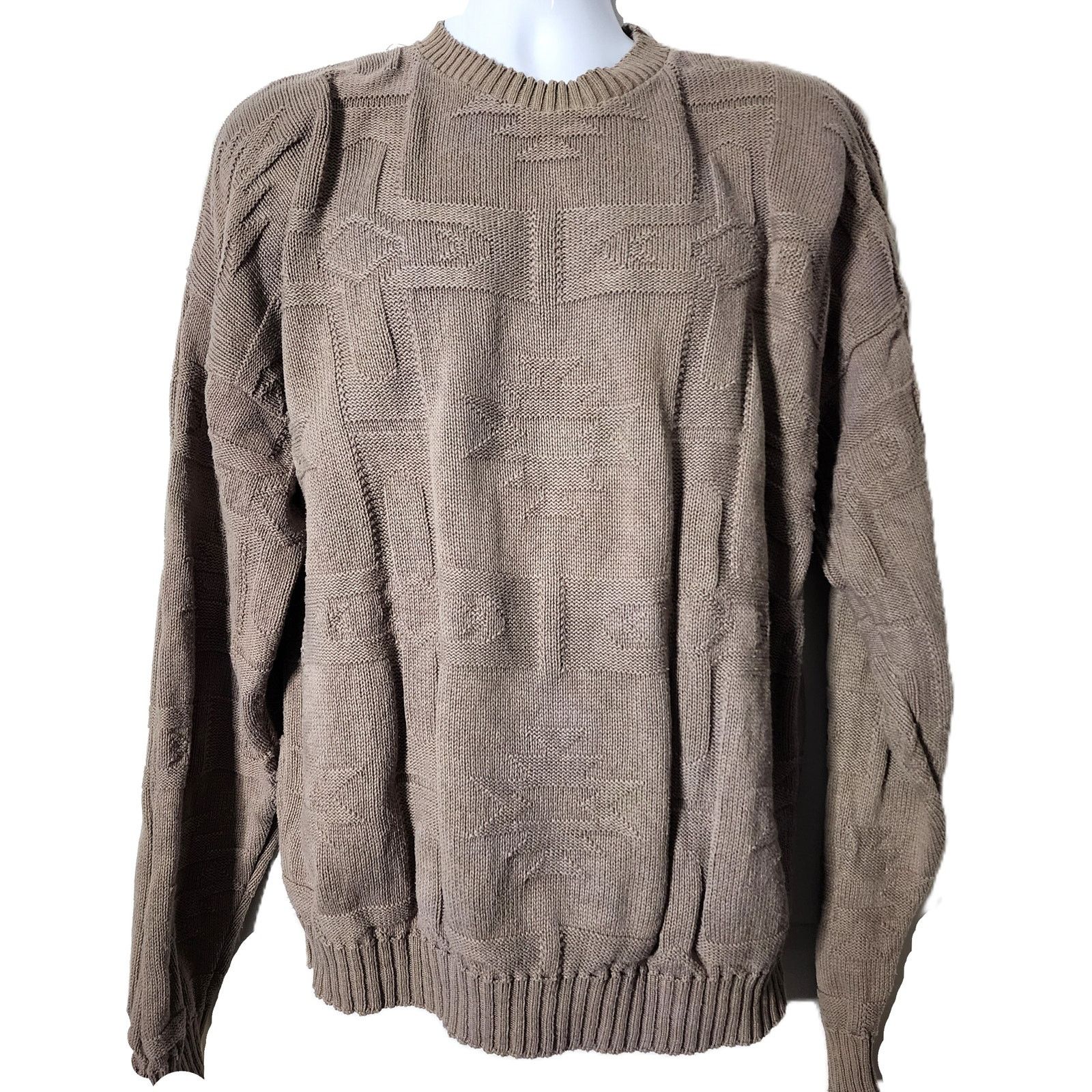 Orvis Orvis Aztec Crew Neck Cable Knit Sweater XXL Size US XXL / EU 58 / 5 - 7 Thumbnail