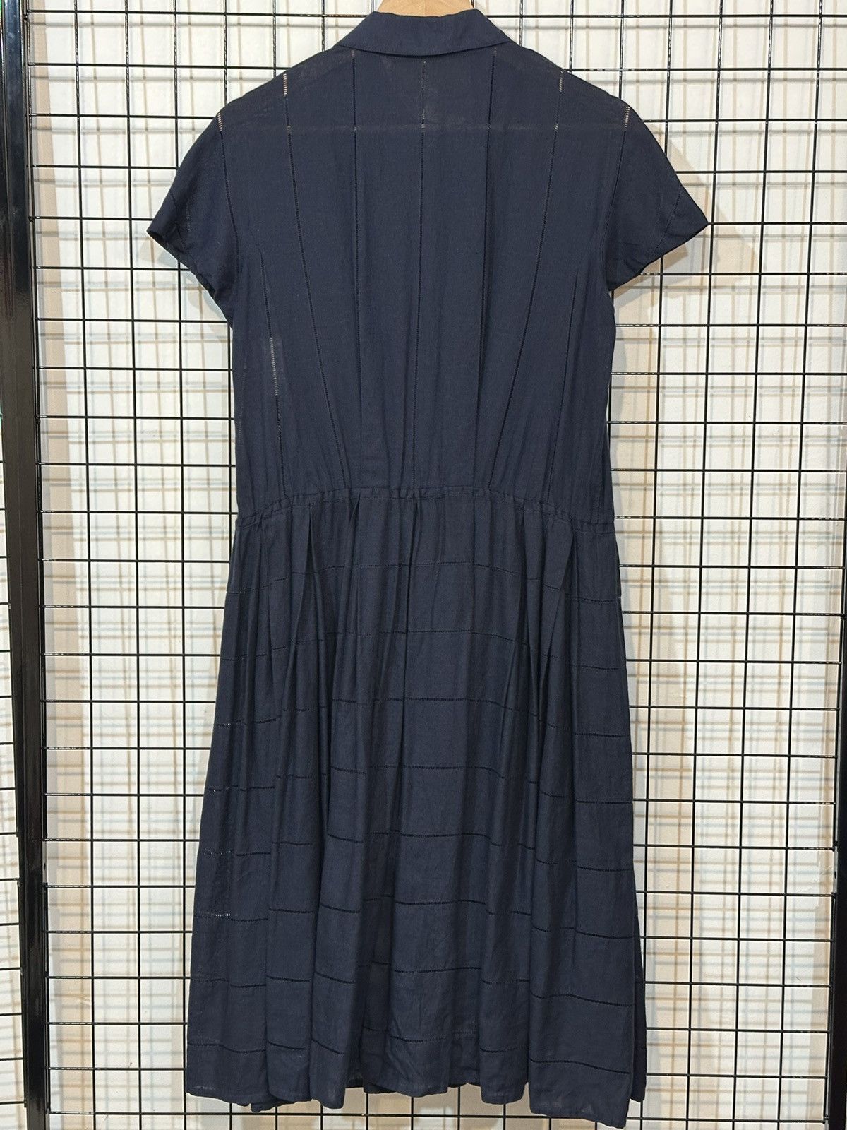 Fendi Fendi shirt dress is a structured dark blue. Size L / US 10 / IT 46 - 3 Thumbnail
