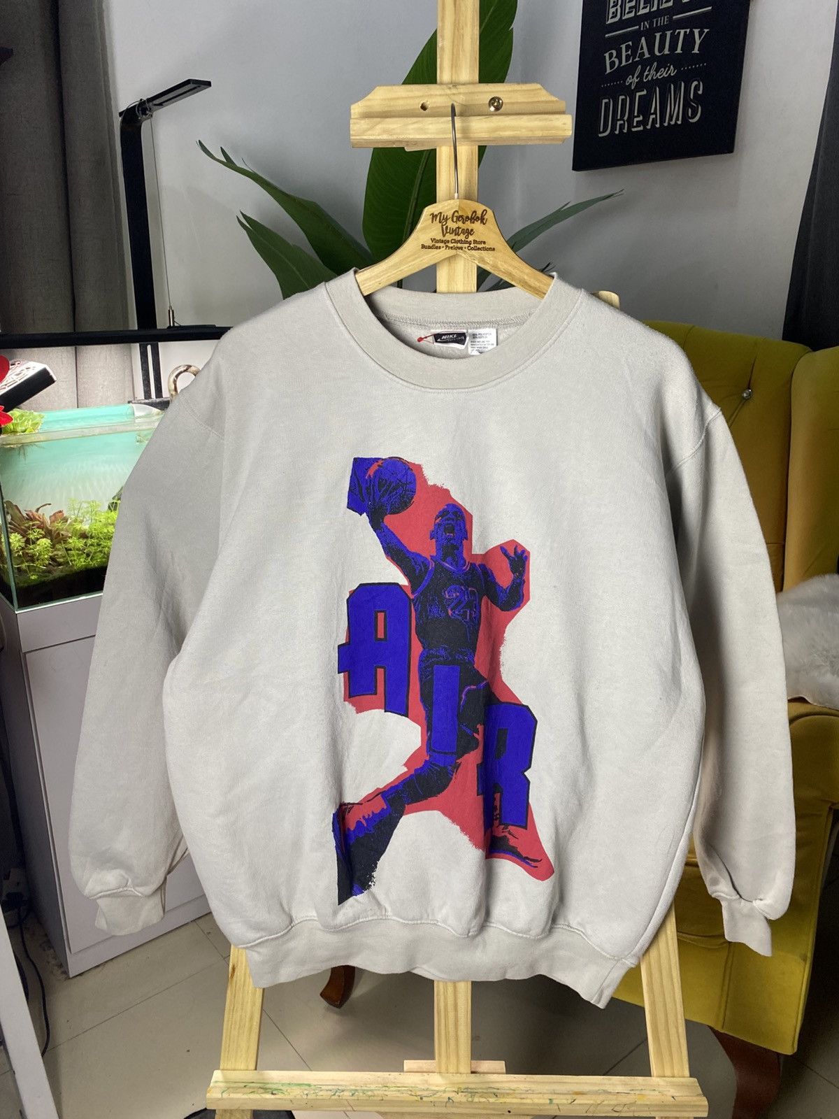 Nike VINTAGE Sweatshirt Nike 90's BIG Logo Size US M / EU 48-50 / 2 - 1 Thumbnail