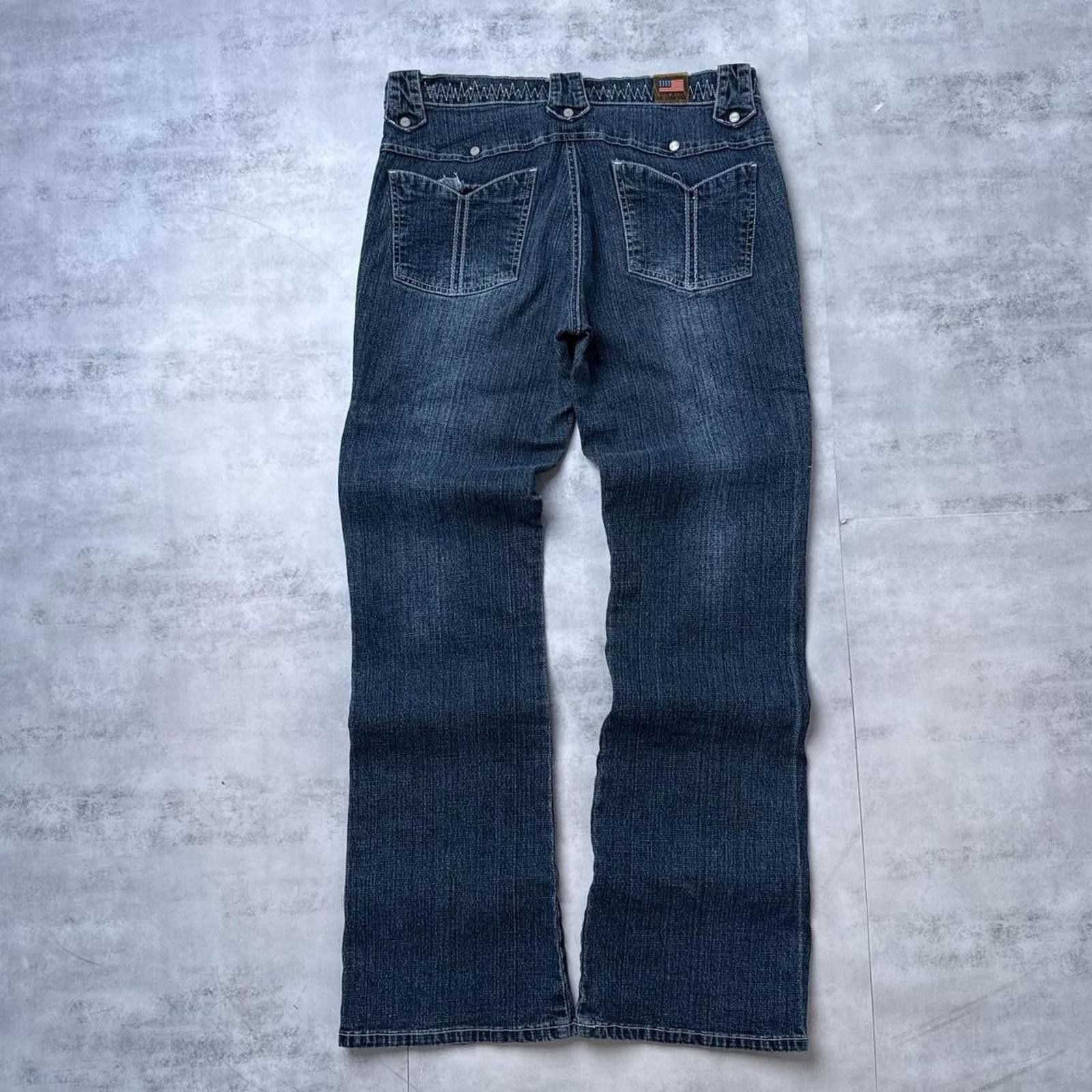 Other Y2K Apollo 00s embroidered denim jeans Size 32" / US 10 / IT 46 - 2 Thumbnail
