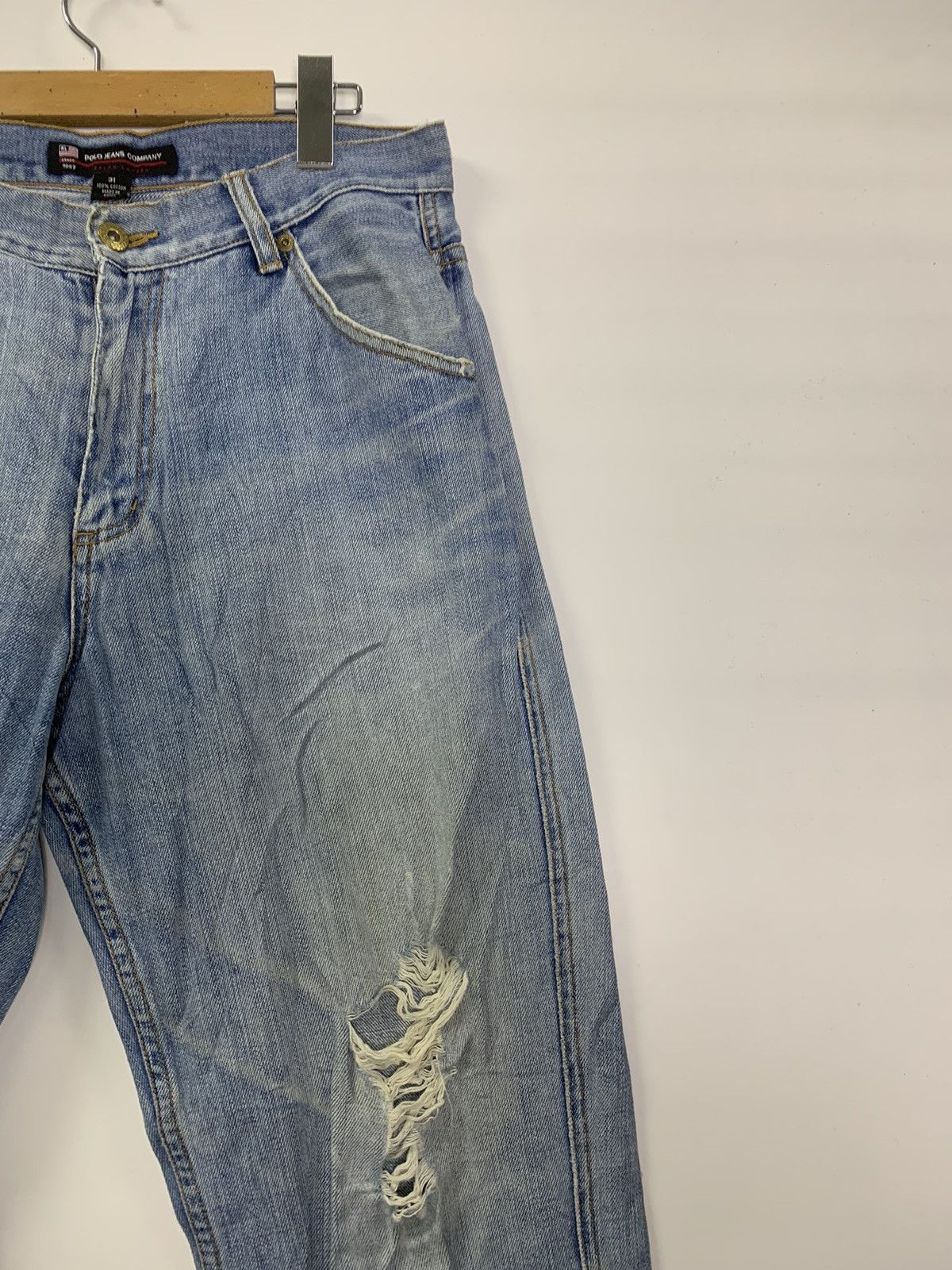 Vintage Vintage Polo RL distress jeans Size US 31 - 3 Thumbnail