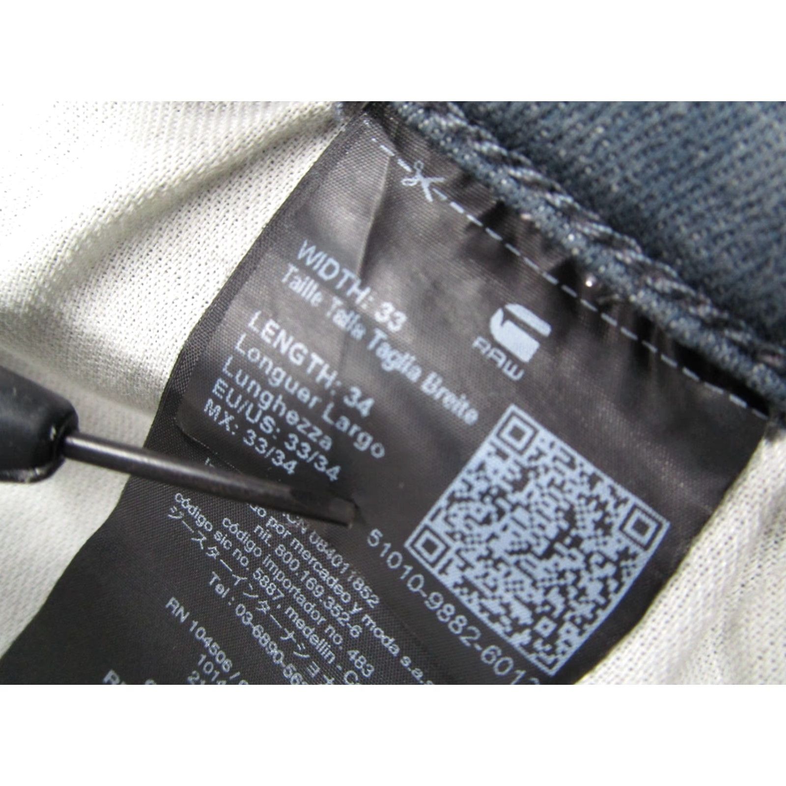 G-Star G Star Raw Jeans Mens 33 Blue Revend Skinny Denim 33x34* Jeans Blue Slim City Punk Rock 90s Mens Size US 33 - 4 Thumbnail
