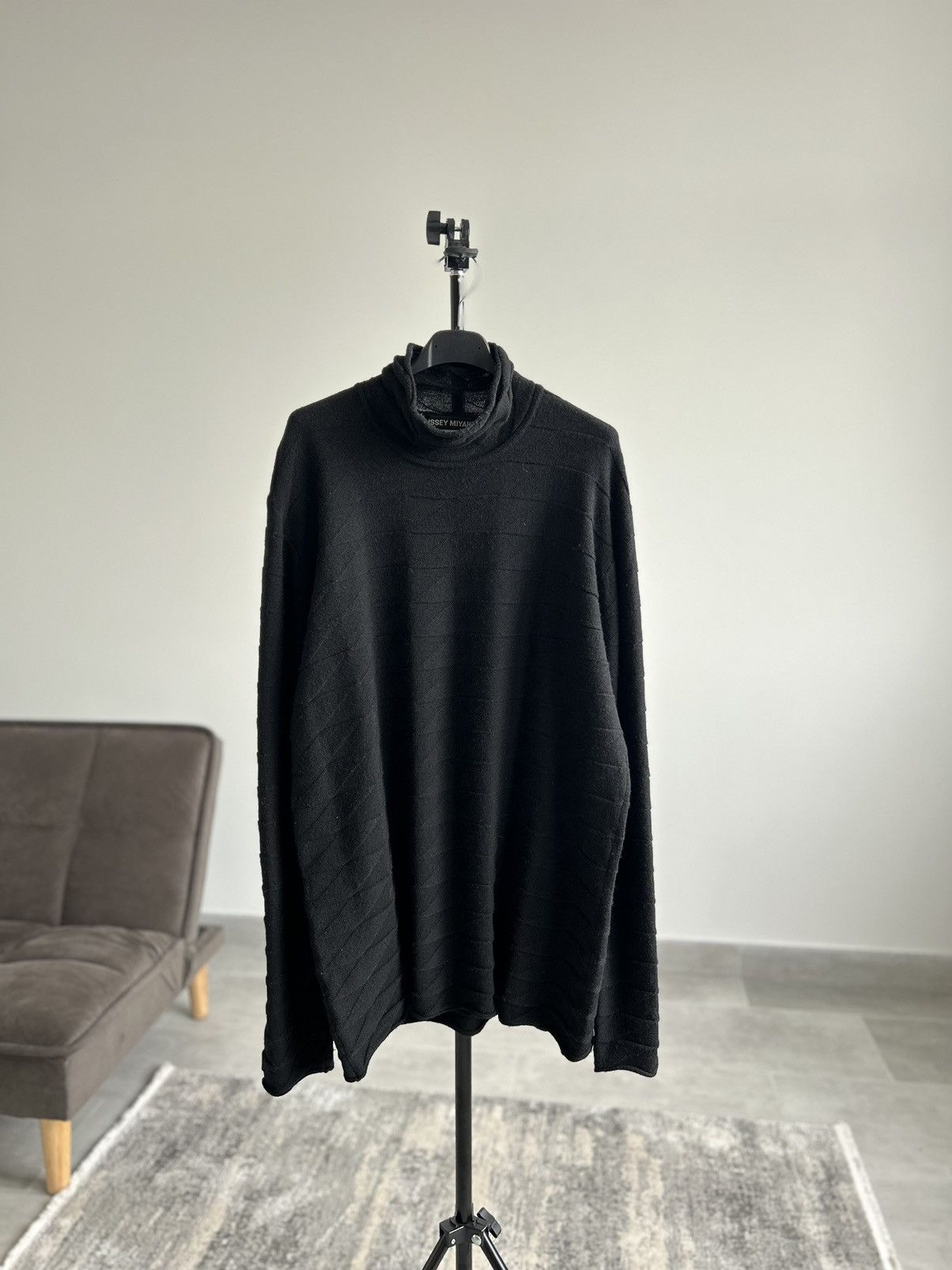 Issey Miyake Issey Miyake Wool Knit Turtleneck Sweater Made in Japan Size US XL / EU 56 / 4 - 1 Thumbnail