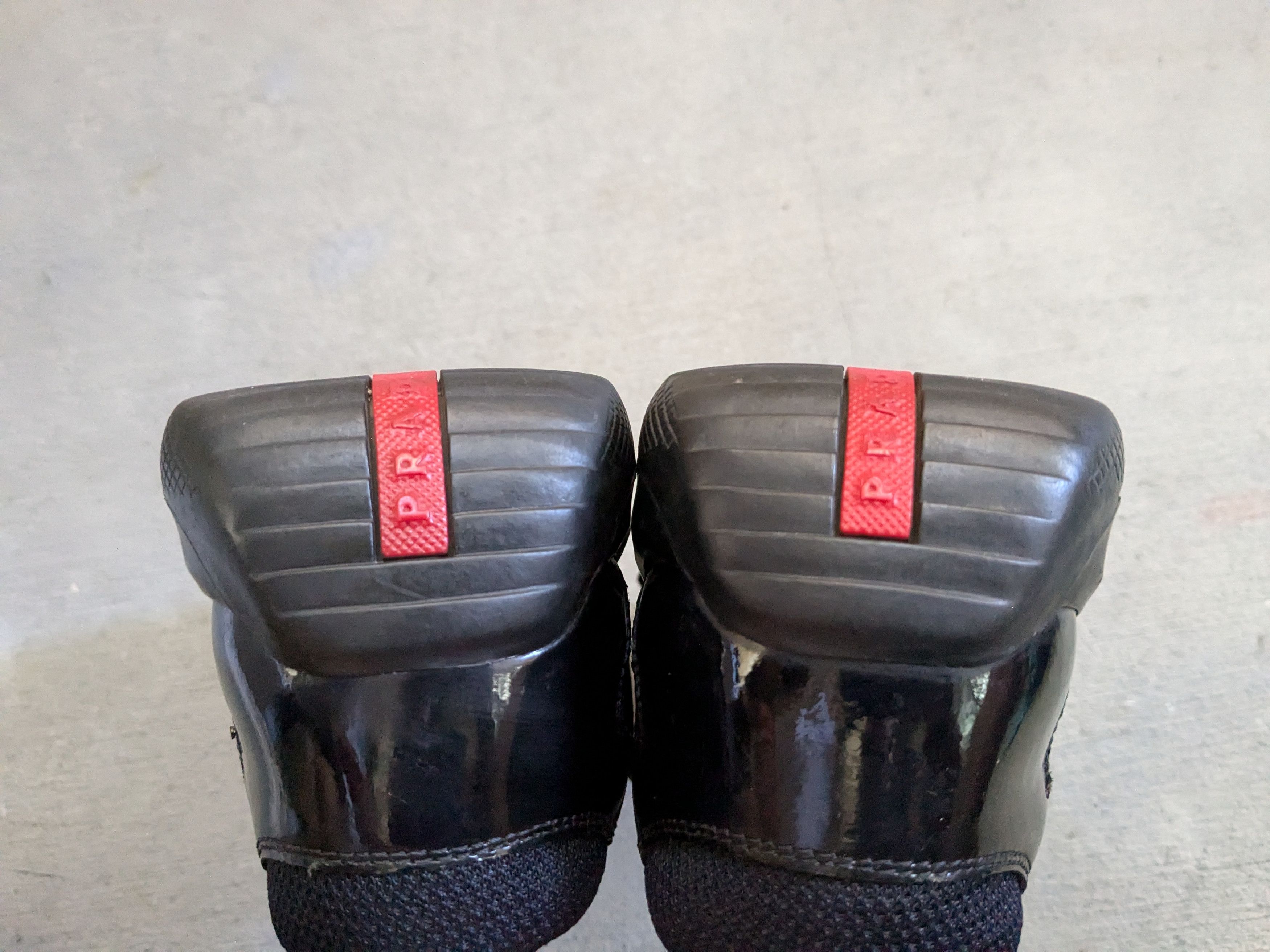 Prada Prada America's Cup Black Patent Leather Red 11.5 Low Tops Size US 11.5 / EU 44-45 - 15 Thumbnail