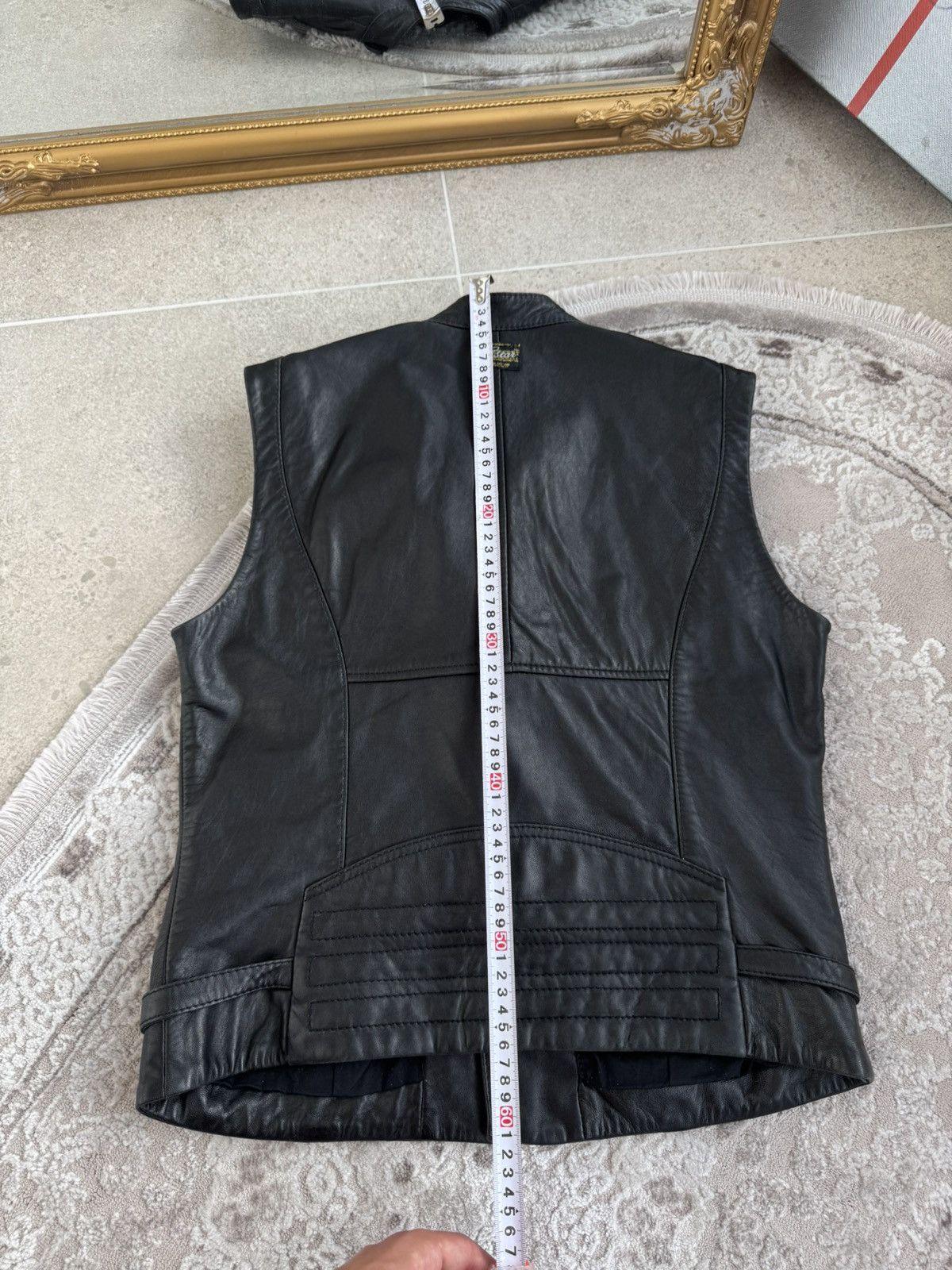 G-Star Vintage G-Star Raw Asymmetrical Leather Moto Racer Vest Y2K Size L / US 10 / IT 46 - 11 Thumbnail