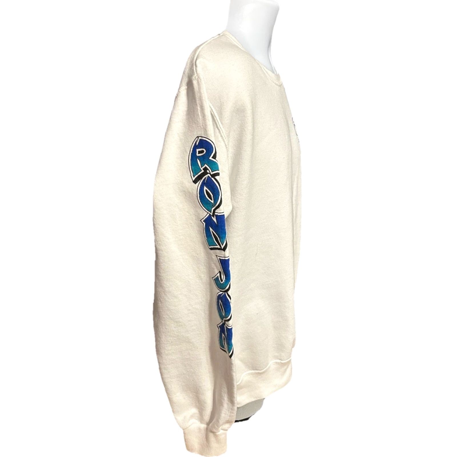 Ron Jon Surf Shop VINTAGE Ron Jon Surf Shop Sweatshirt Adult Small White Double Sided Graphic Print Crew Neck Pullover Long Sleeve Size US S / EU 44-46 / 1 - 3 Thumbnail