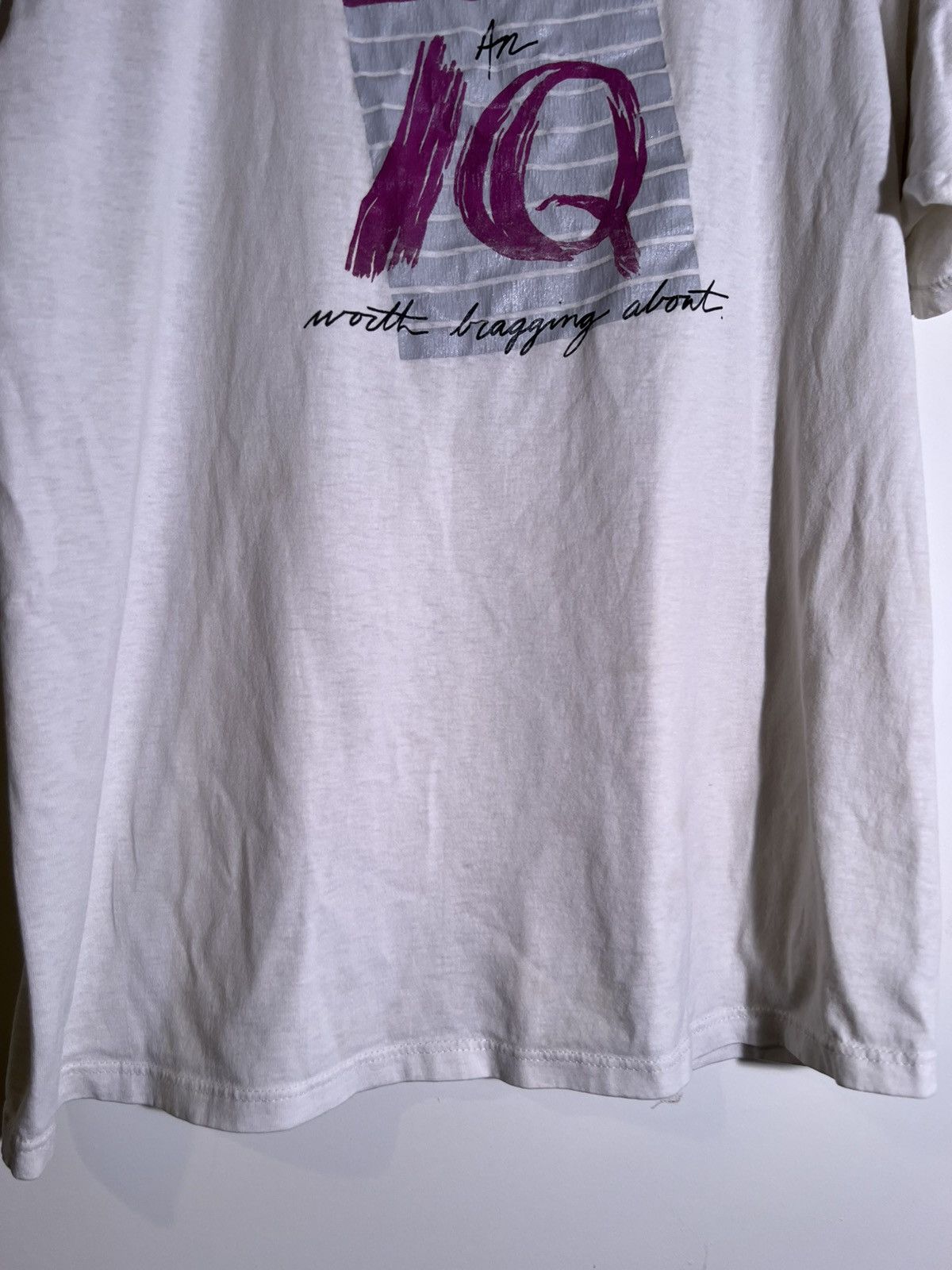 Vintage 80’s 90’s VTG Vintage IQ Intelligent Query Retro PC T Shirt Size US XL / EU 56 / 4 - 5 Thumbnail